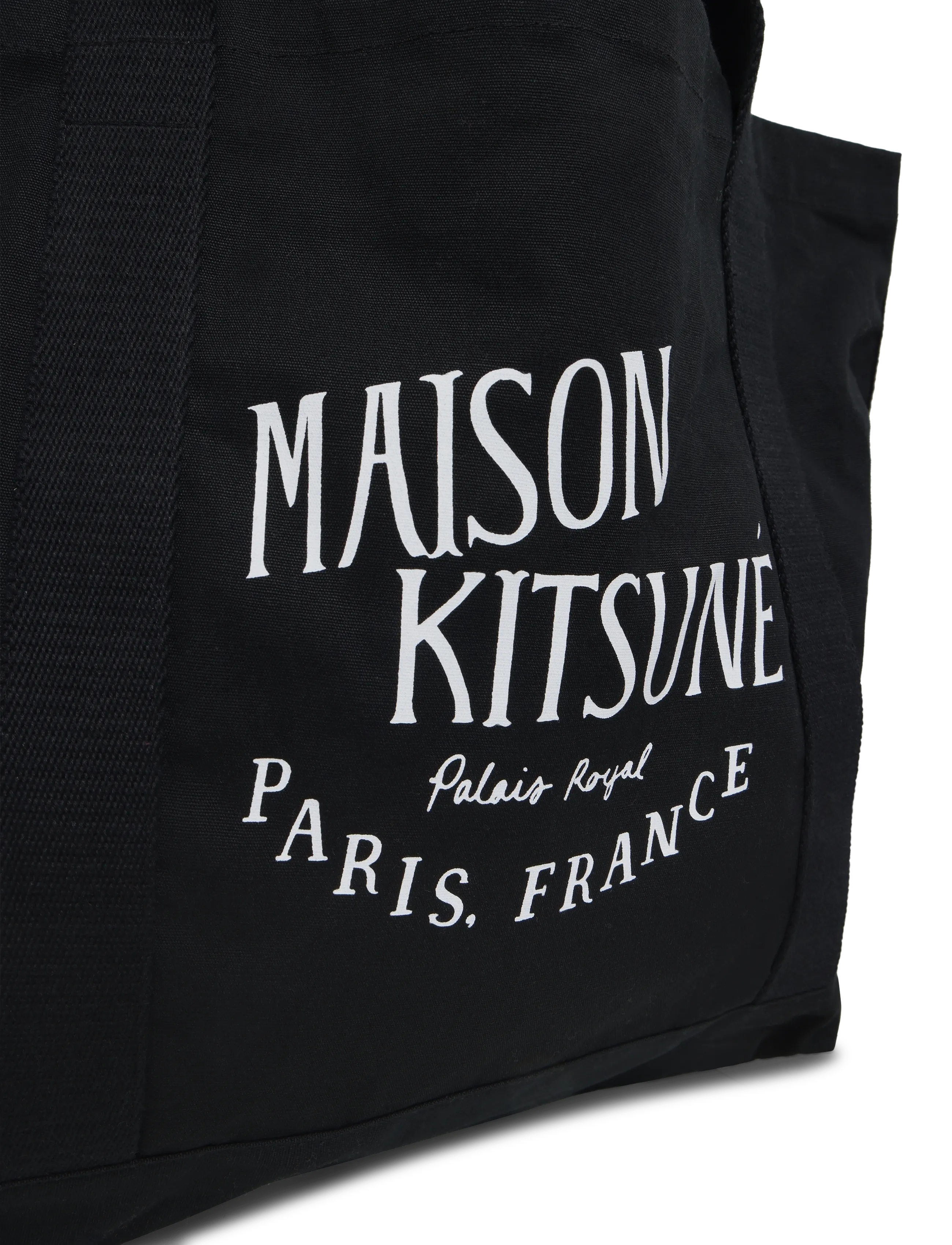 Maison Kitsune - PALAIS ROYAL SHOPPING BAG - black - 2