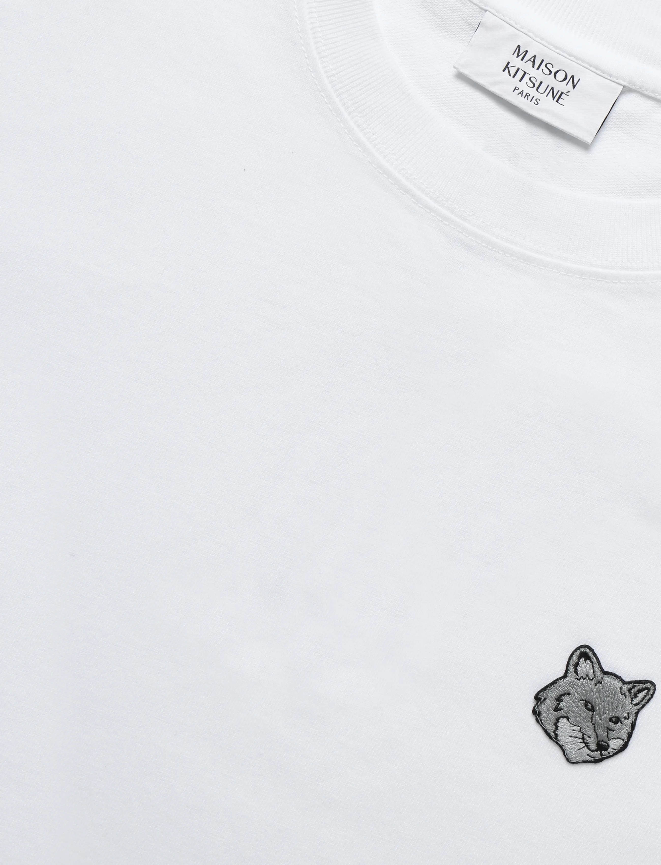 Maison Kitsune - BOLD FOX HEAD PATCH COMFORT TEE SHIRT - white - 2