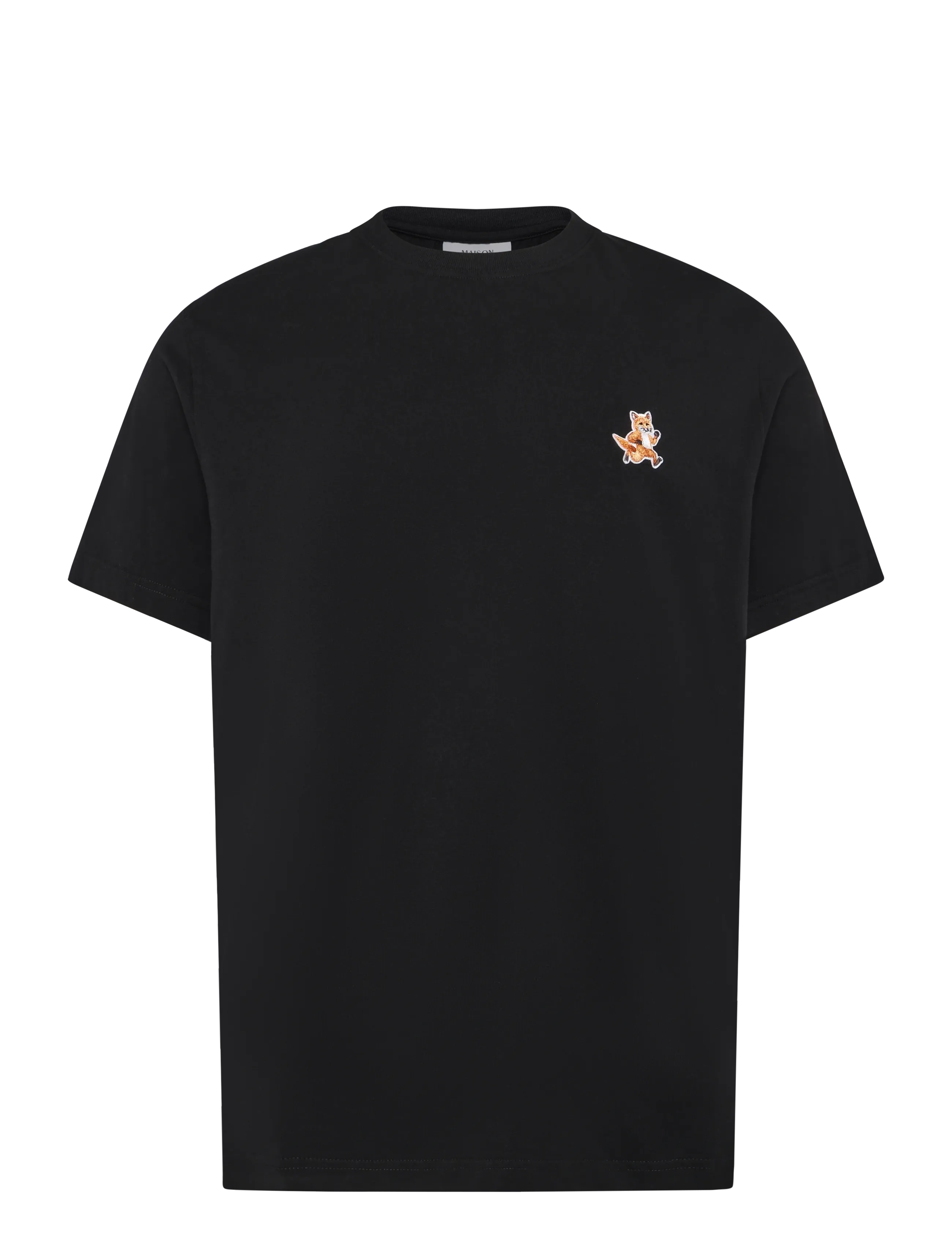 Maison Kitsune SPEEDY FOX PATCH COMFORT TEE-SHIRT - T-Shirts - BLACK / black