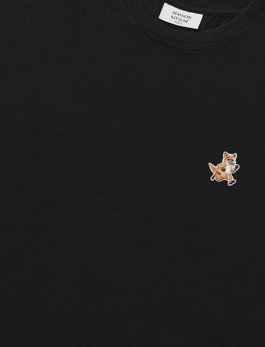 Maison Kitsune - SPEEDY FOX PATCH COMFORT TEE-SHIRT - kortärmade t-shirts - black - 2