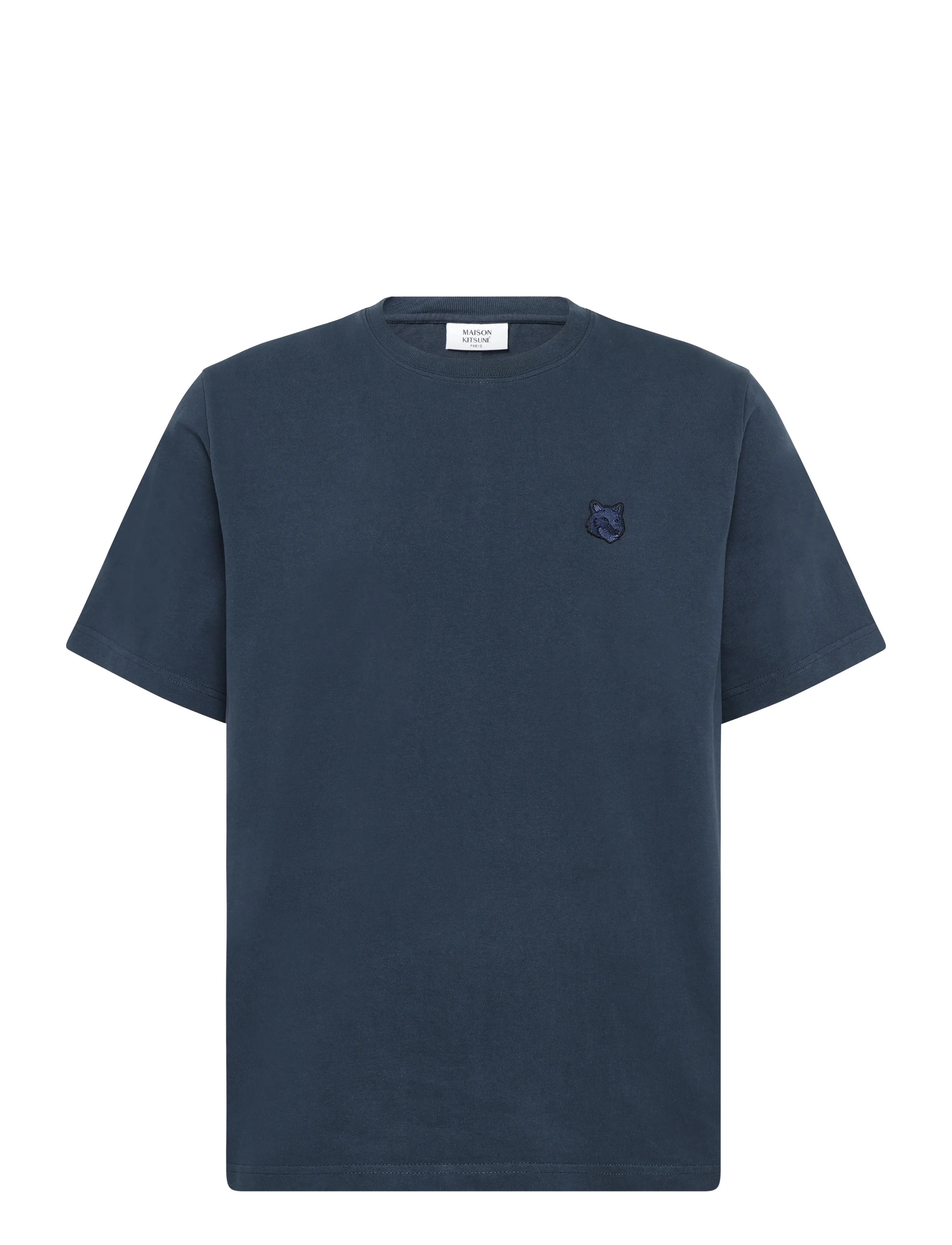 Maison Kitsune BOLD FOX HEAD PATCH COMFORT TEE SHIRT - T-shirts - INK BLUE / navy