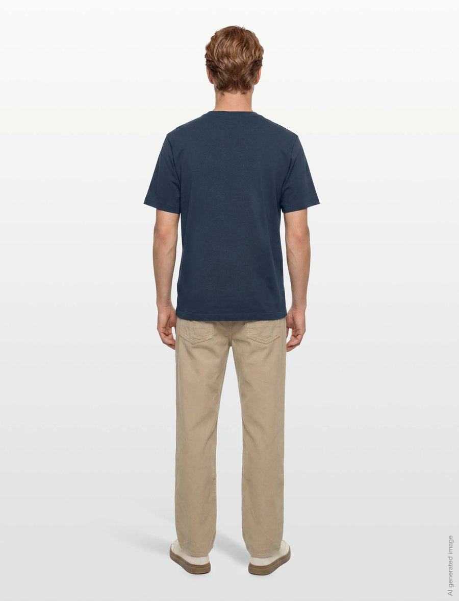 Maison Kitsune - BOLD FOX HEAD PATCH COMFORT TEE SHIRT - kortärmade t-shirts - ink blue - 4