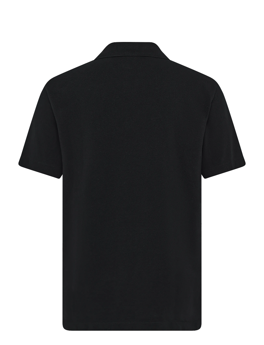 Maison Kitsune - MAISON KITSUNE HANDWRITING COMFORT POLO - lühikeste varrukatega polod - black/white - 1