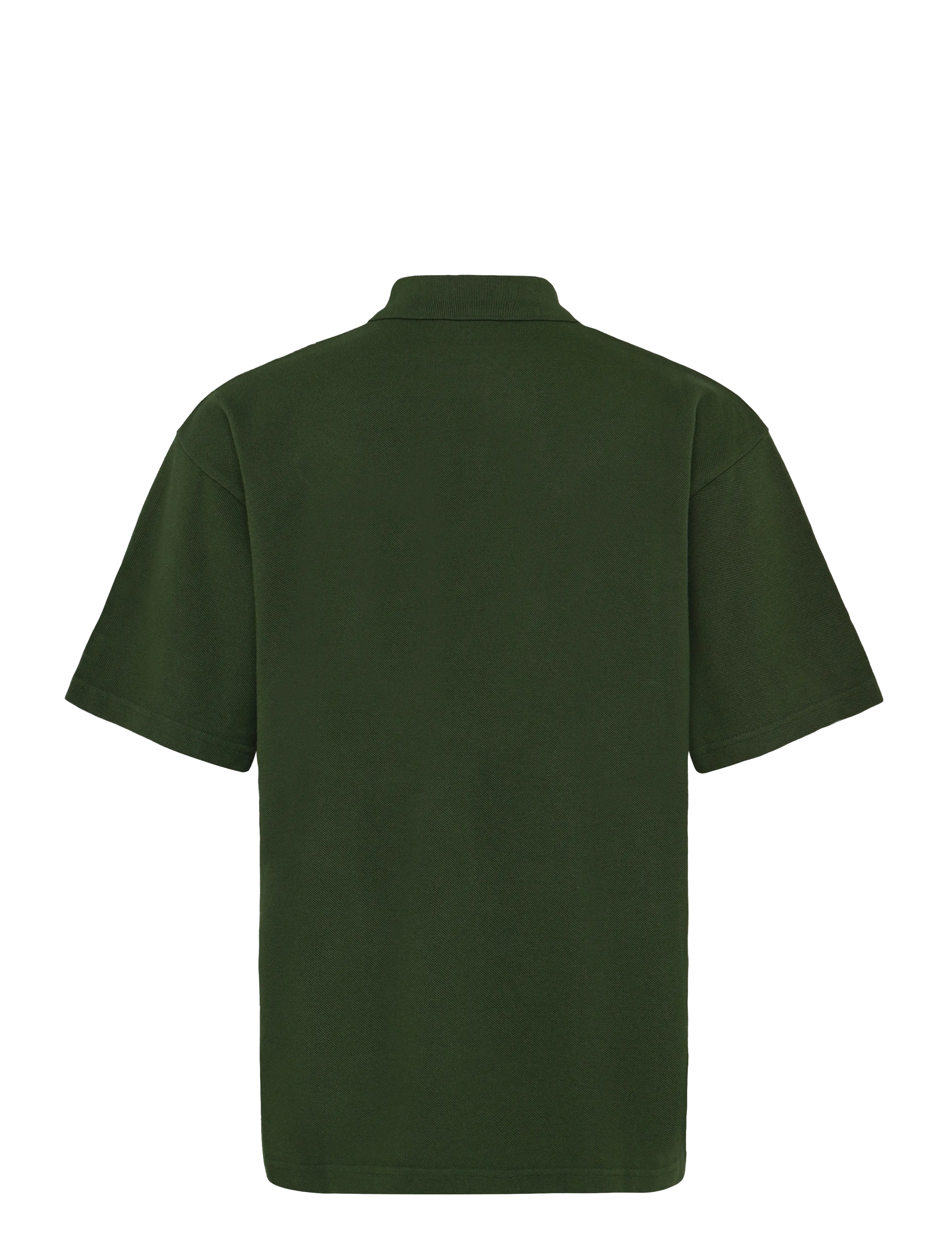Maison Kitsune - BOLD FOX HEAD PATCH OVERSIZE POLO - ranger green - 2