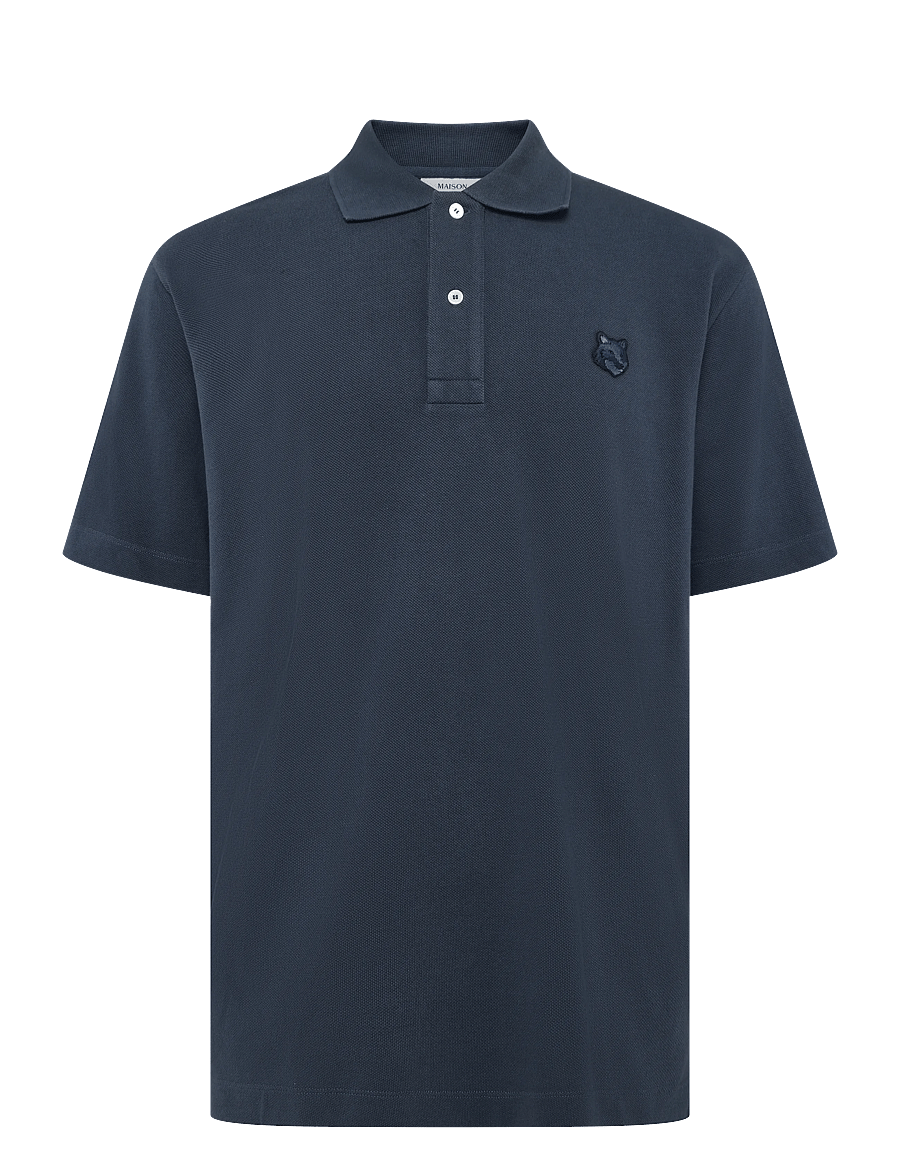 Maison Kitsune - BOLD FOX HEAD PATCH COMFORT POLO - polostrik - ink blue - 0