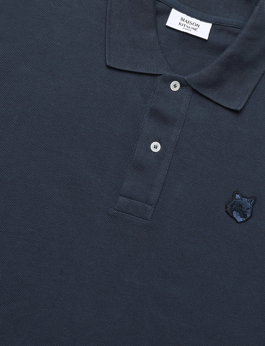 Maison Kitsune - BOLD FOX HEAD PATCH COMFORT POLO - polostrik - ink blue - 2