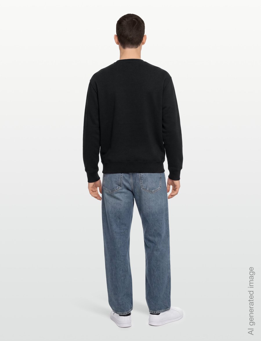 Maison Kitsune - SPEEDY FOX PATCH COMFORT SWEATSHIRT - tøj - black - 4