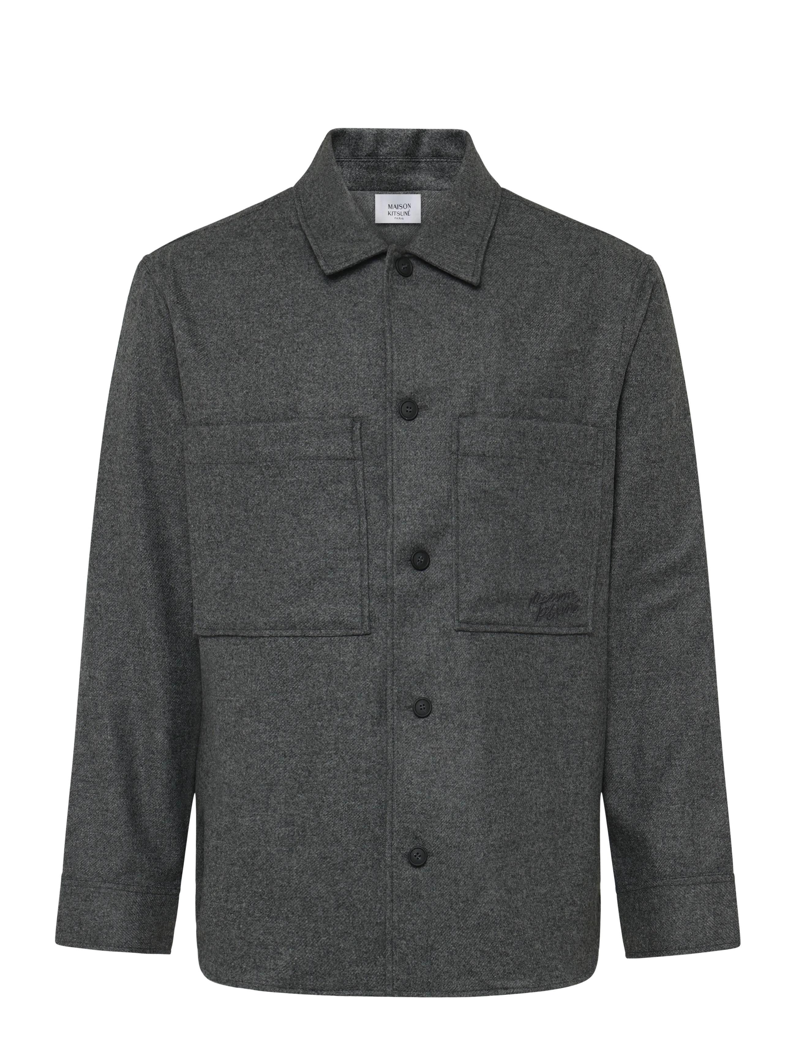 Maison Kitsune OVERSHIRT - Maison Kitsuné - GREY MELANGE / grey
