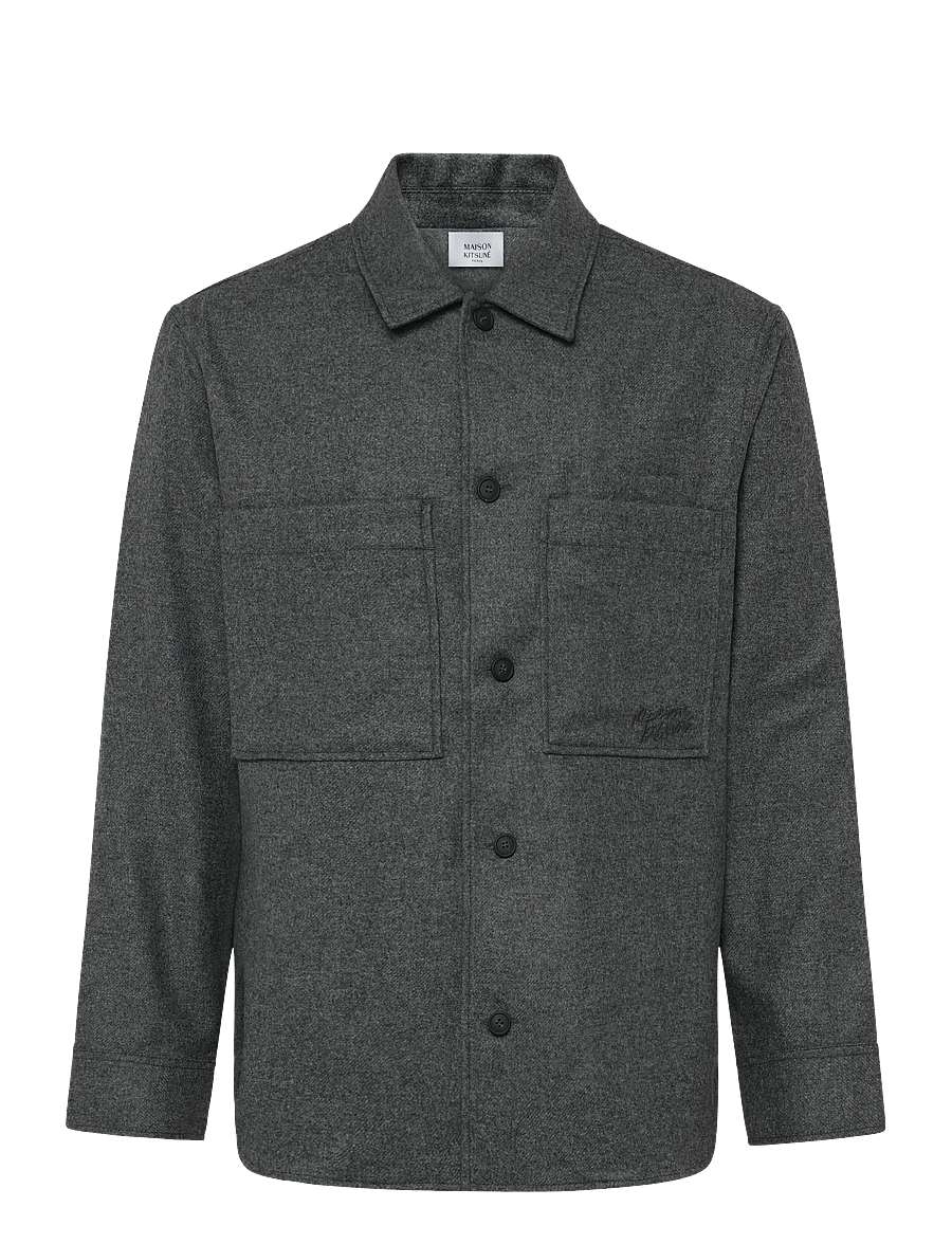 Maison Kitsune - OVERSHIRT - joped - grey melange - 0