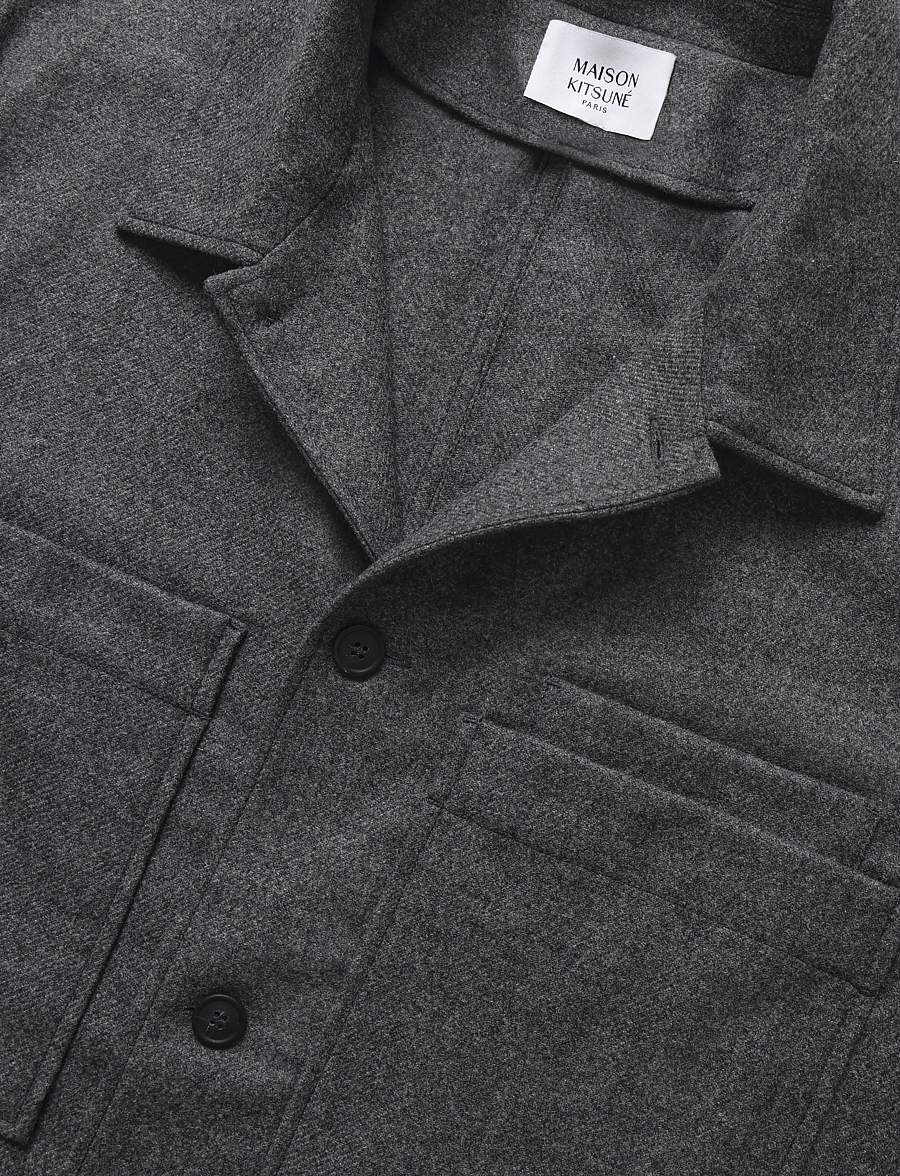 Maison Kitsune - OVERSHIRT - joped - grey melange - 2