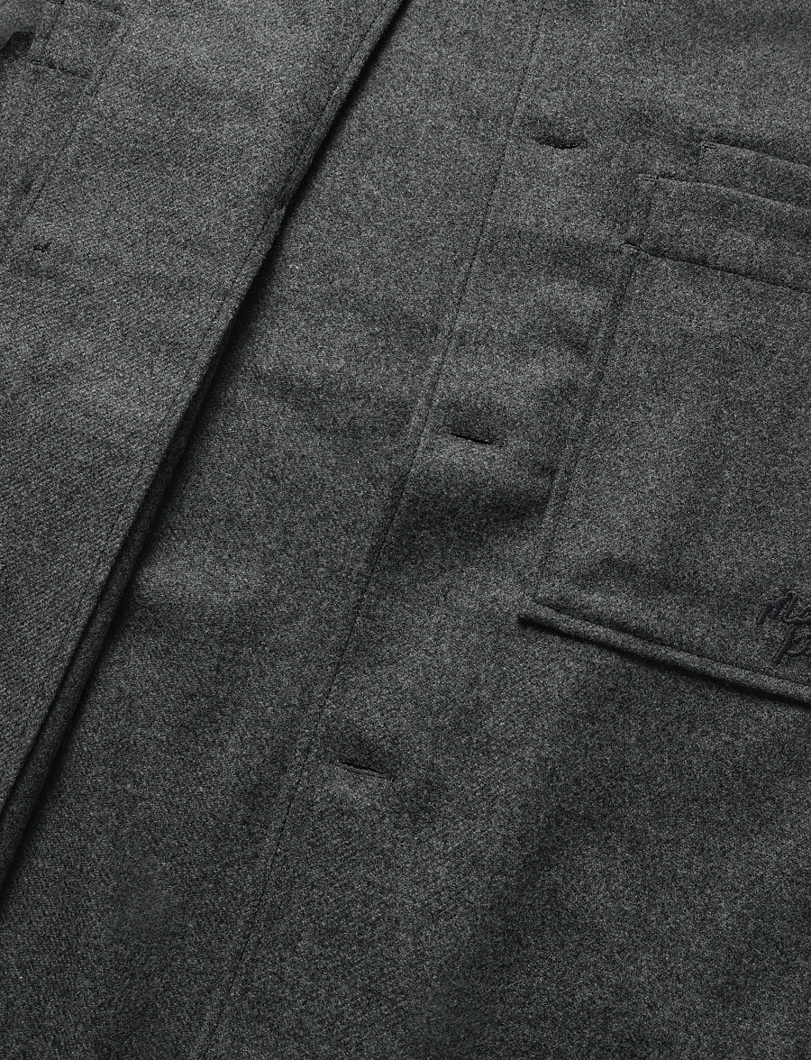 Maison Kitsune - OVERSHIRT - joped - grey melange - 3