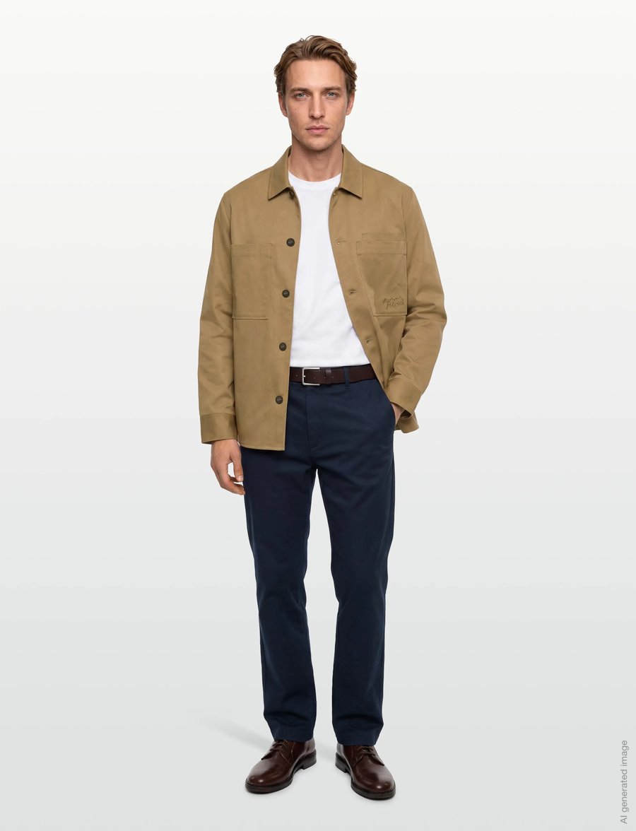 Maison Kitsune - OVERSHIRT - pavasara jakas - chino beige - 0