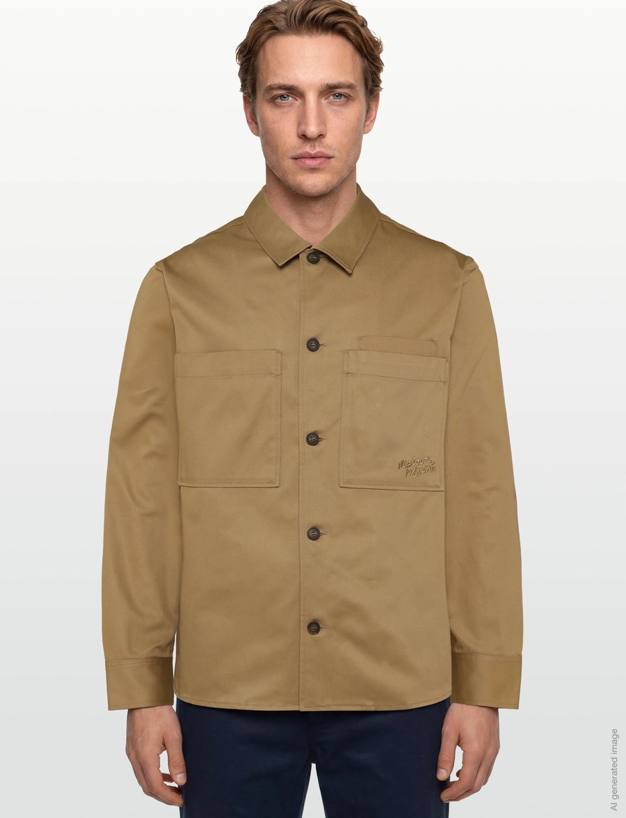 Maison Kitsune - OVERSHIRT - pavasara jakas - chino beige - 3