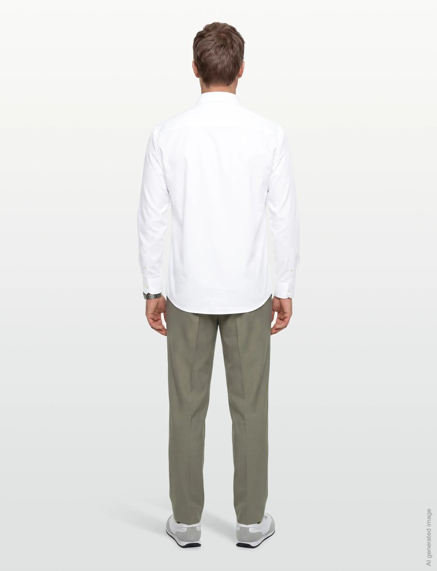 Maison Kitsune - BOLD FOX HEAD CASUAL SHIRT - casual shirts - white - 4