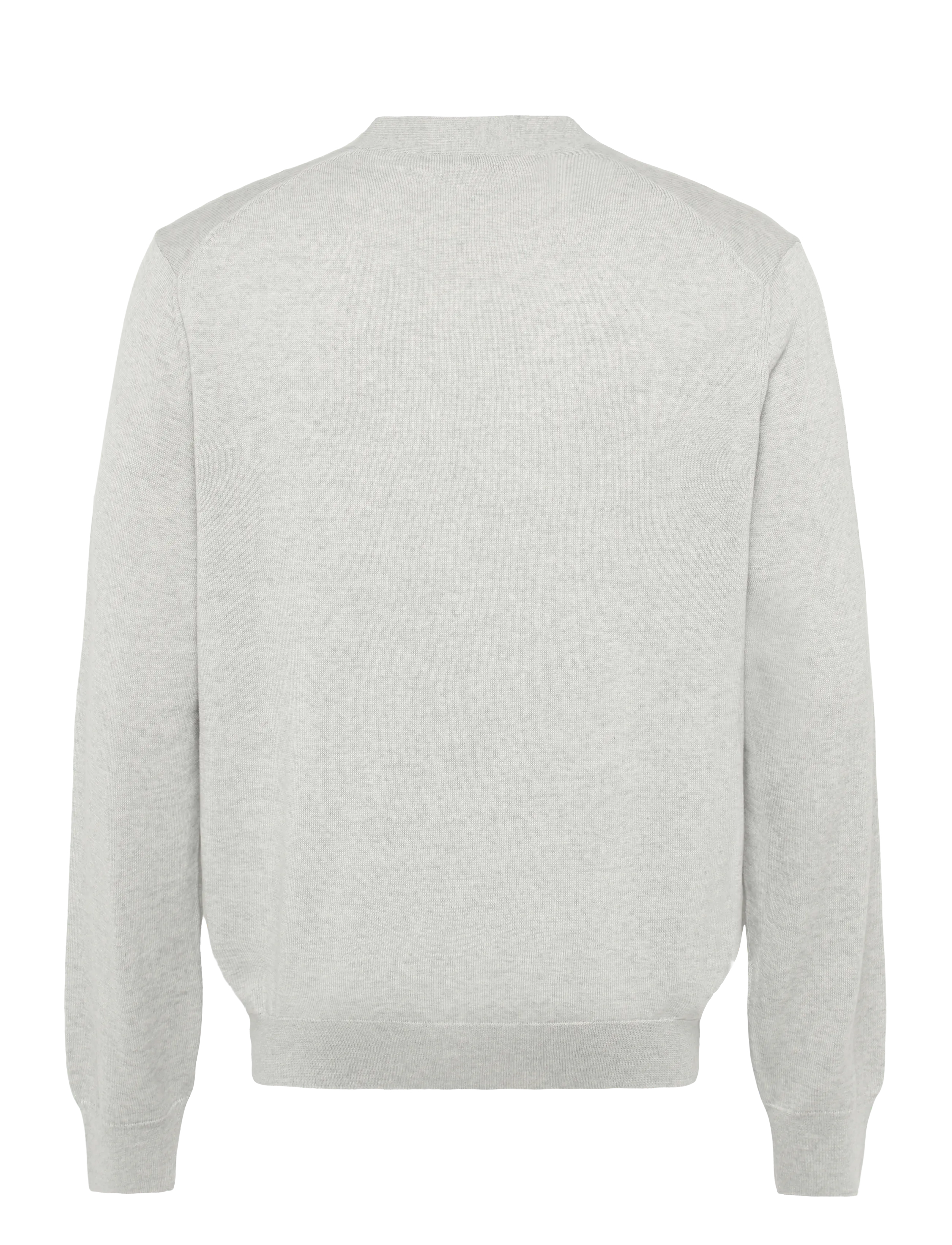 Maison Kitsune - BOLD FOX HEAD PATCH REGULAR CARDIGAN - light grey melange - 2