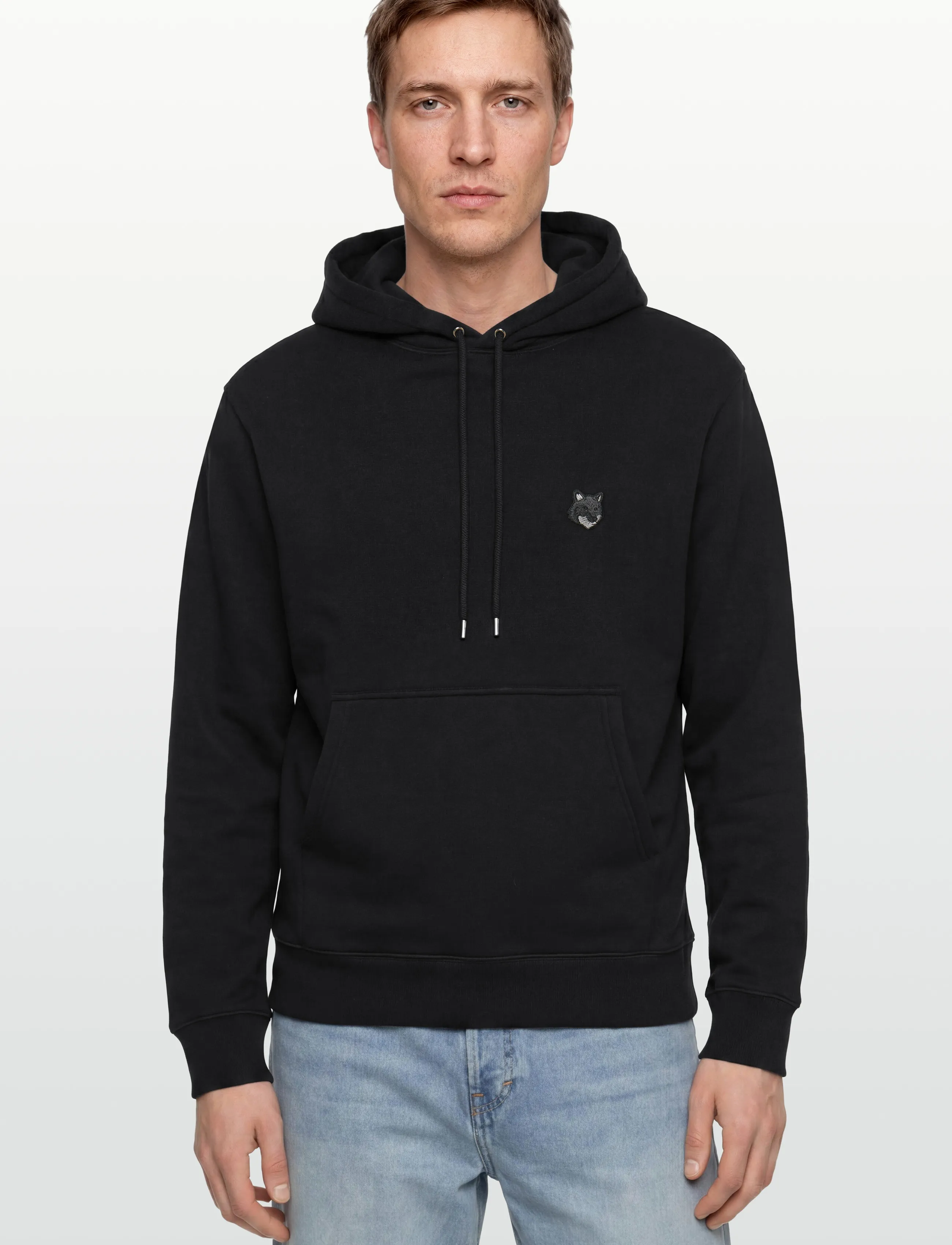 Maison Kitsune - BOLD FOX HEAD PATCH COMFORT HOODIE - black - 3
