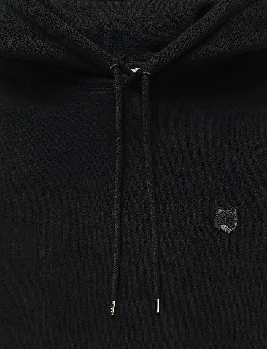 Maison Kitsune - BOLD FOX HEAD PATCH COMFORT HOODIE - hættetrøjer - black - 5