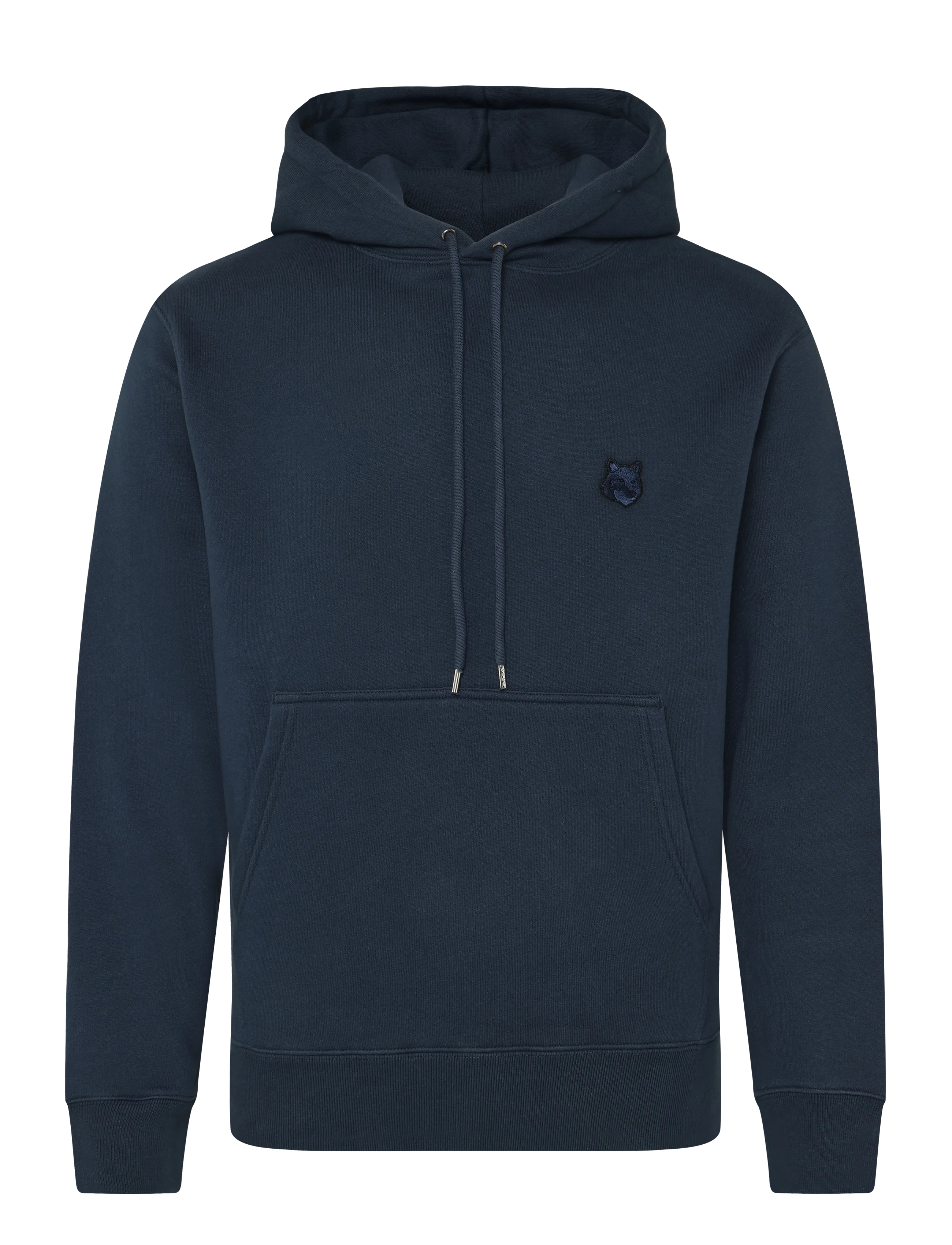 Maison Kitsune - BOLD FOX HEAD PATCH COMFORT HOODIE - ink blue - 1