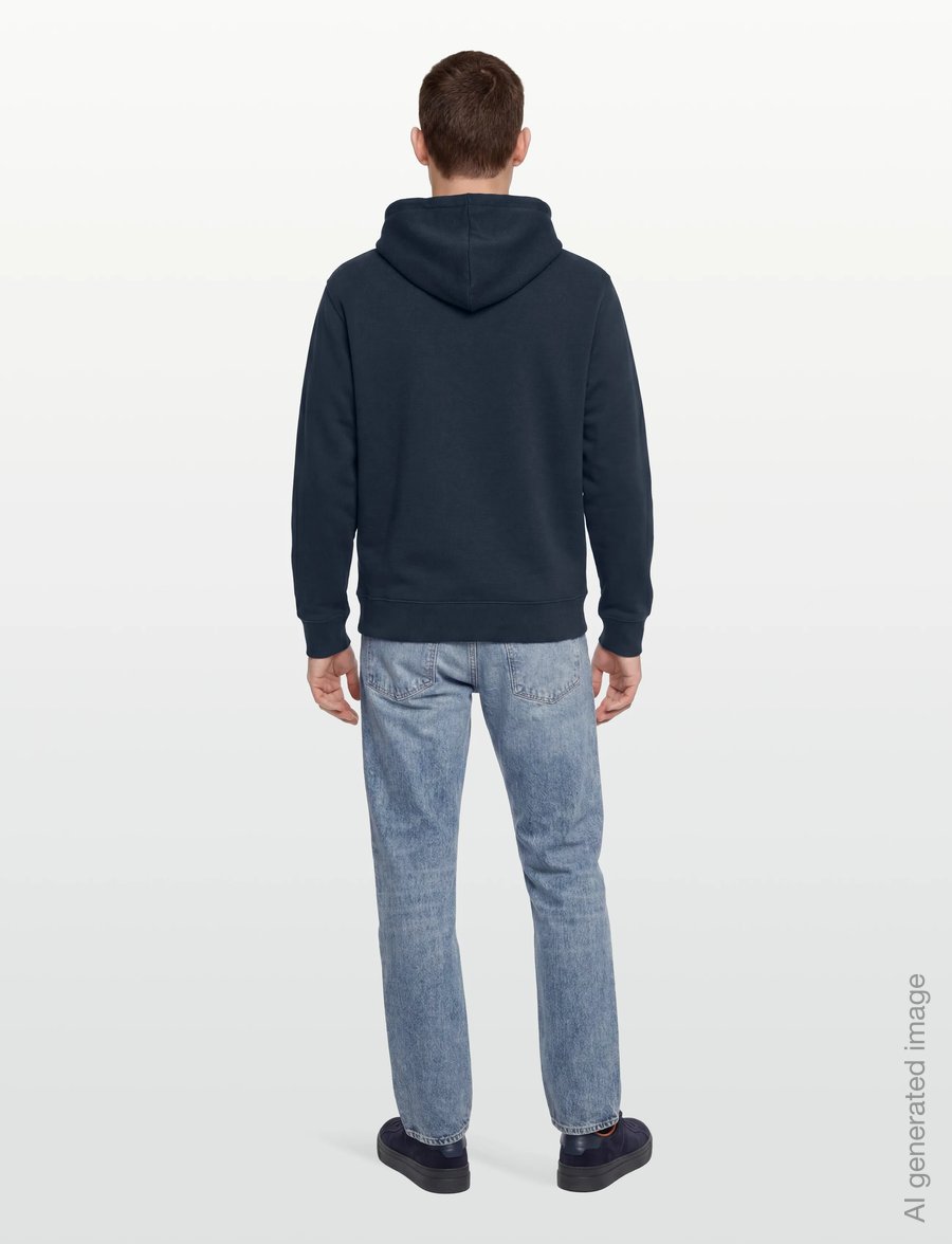 Maison Kitsune - BOLD FOX HEAD PATCH COMFORT HOODIE - hoodies - ink blue - 4