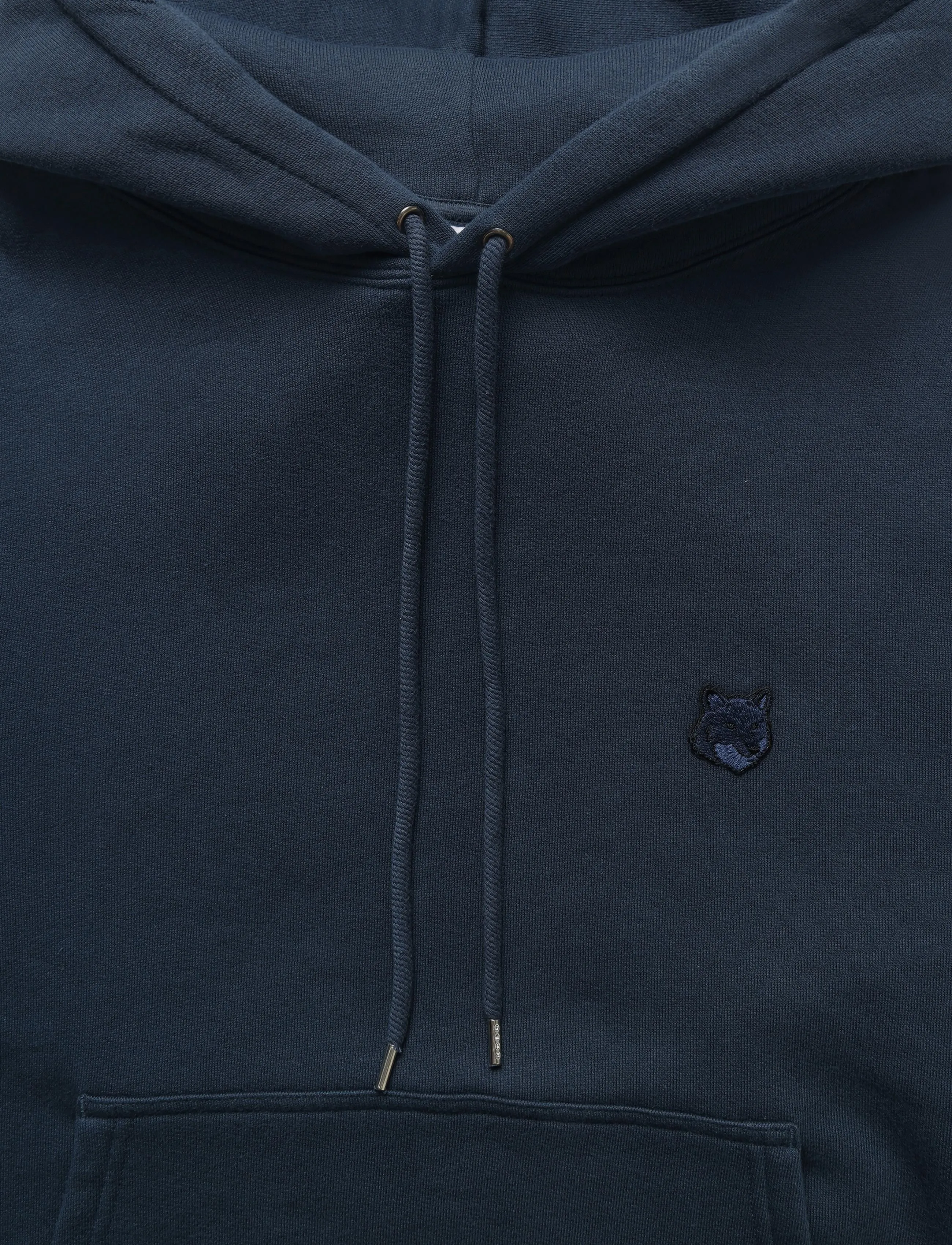 Maison Kitsune - BOLD FOX HEAD PATCH COMFORT HOODIE - ink blue - 5