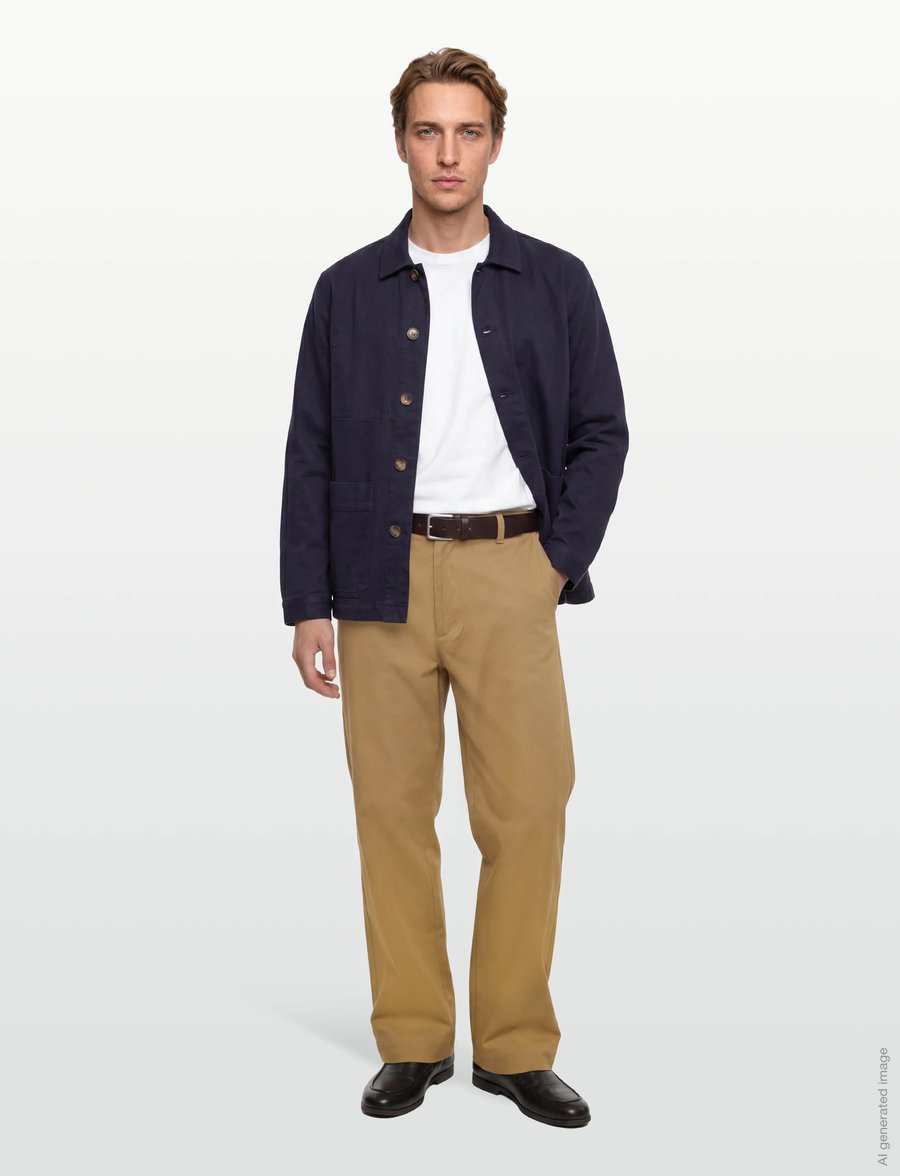 Maison Kitsune - RELAXED CHINO - casual bukser - chino beige - 0