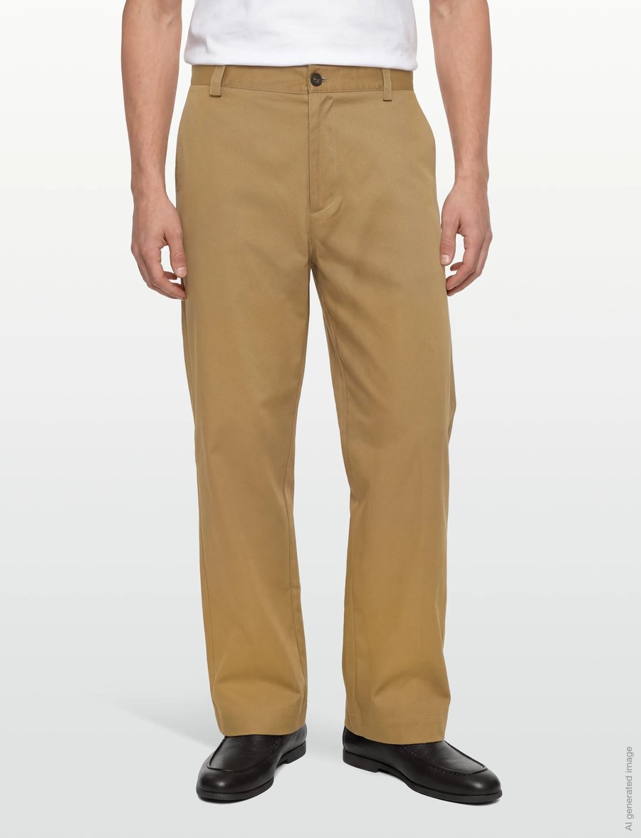 Maison Kitsune - RELAXED CHINO - casual bukser - chino beige - 3