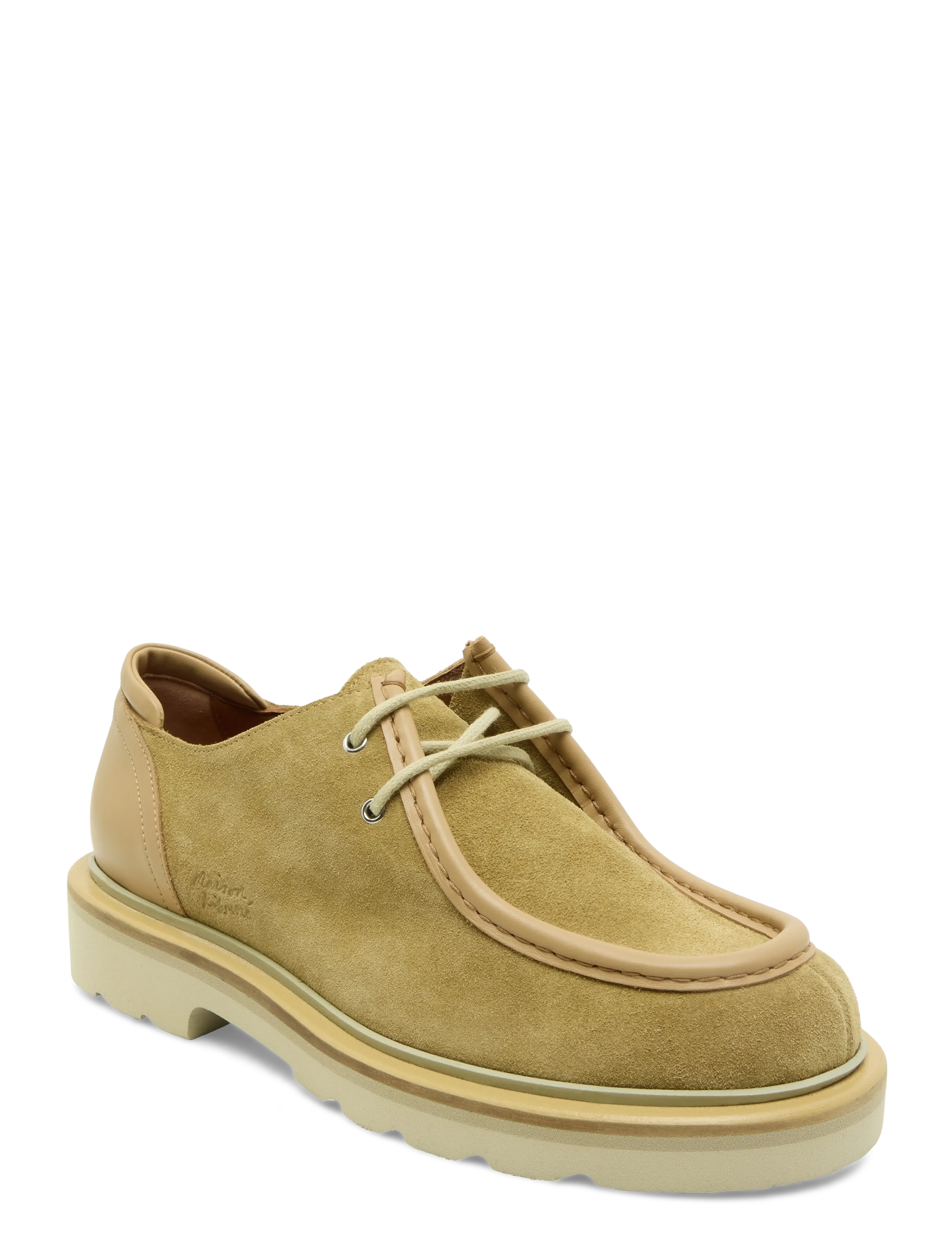 Maison Kitsune Suede Leather Derbies, 41, Business, Beige - Derby Schuhe, Männerswear