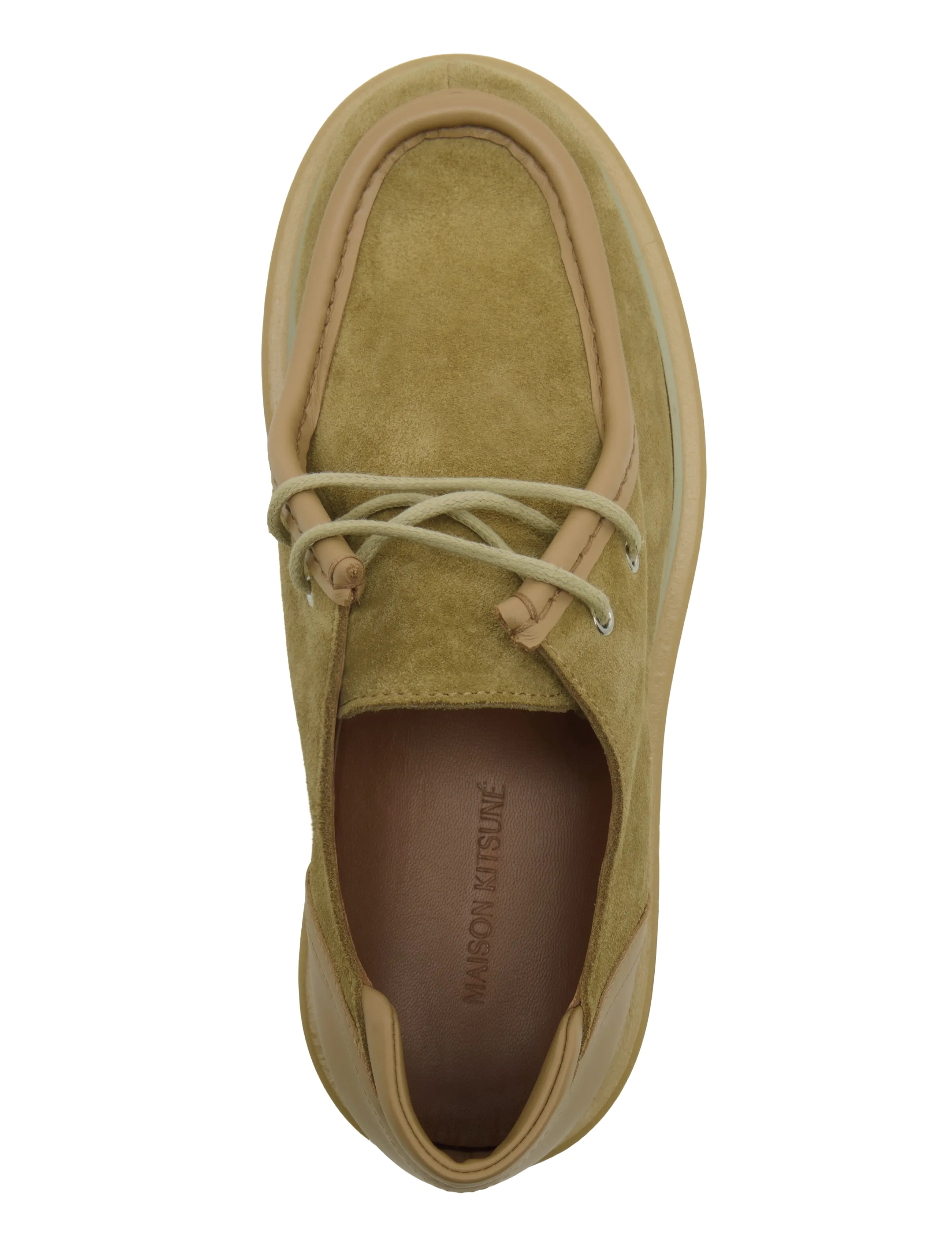 Maison Kitsune - SUEDE LEATHER DERBIES - maltshake - 3