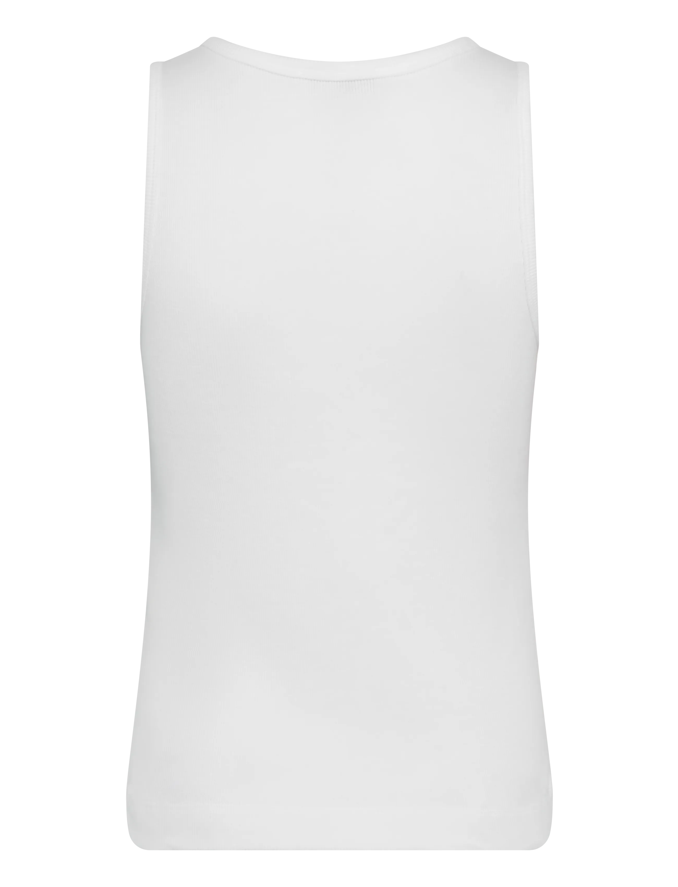 Maison Kitsune - BABY FOX RIBBED TANK TOP - varrukateta topid - white - 2
