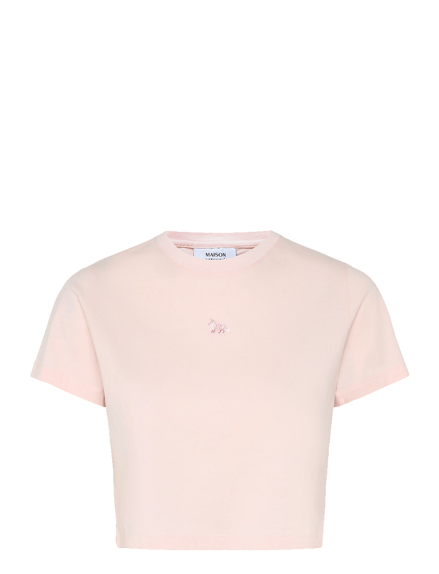 Maison Kitsune - BABY FOX PATCH BABY TEE-SHIRT - t-shirts - rosewater - 0