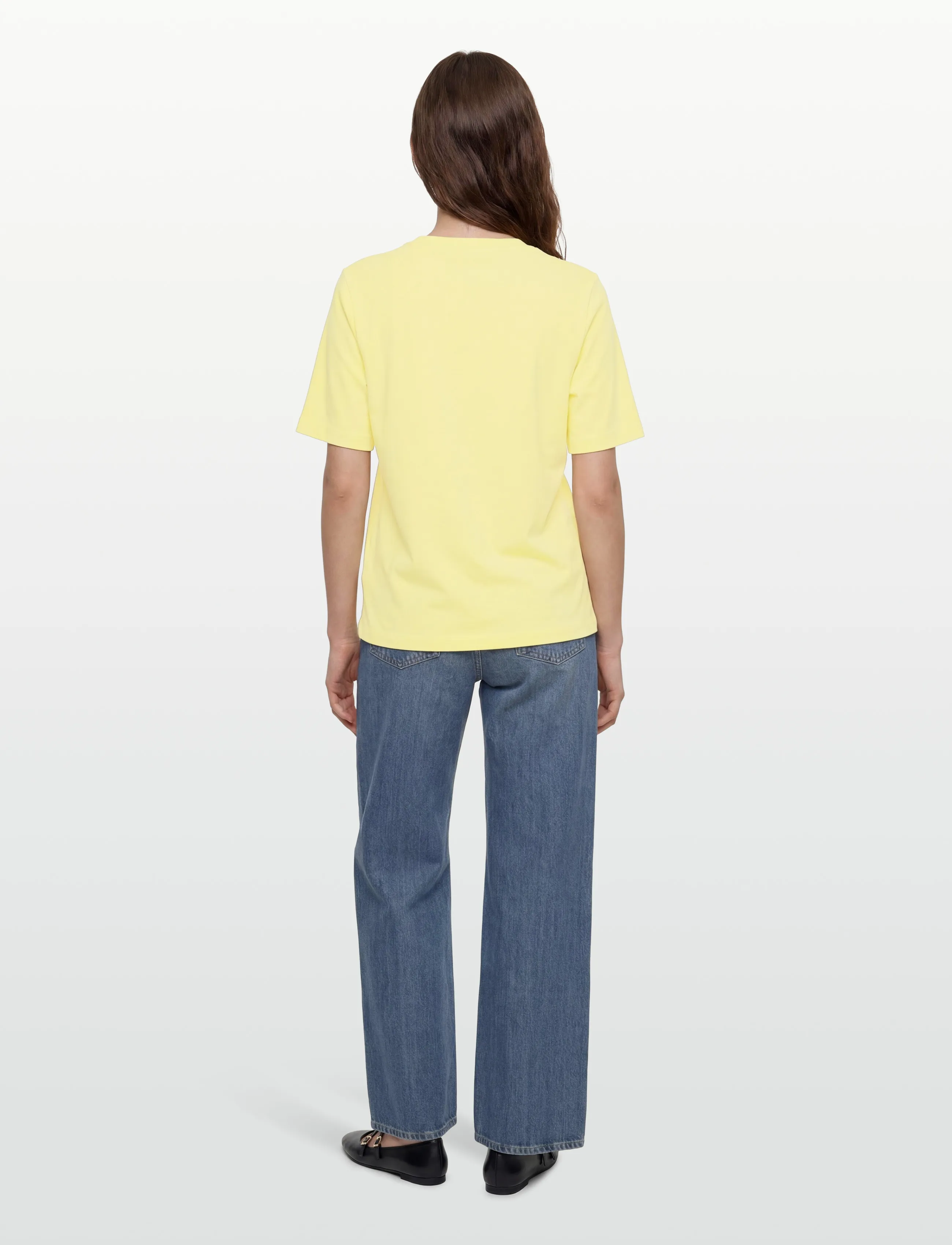 Maison Kitsune - FLOATING FLOWER COMFORT TEE-SHIRT - t-shirts - lemonade - 4