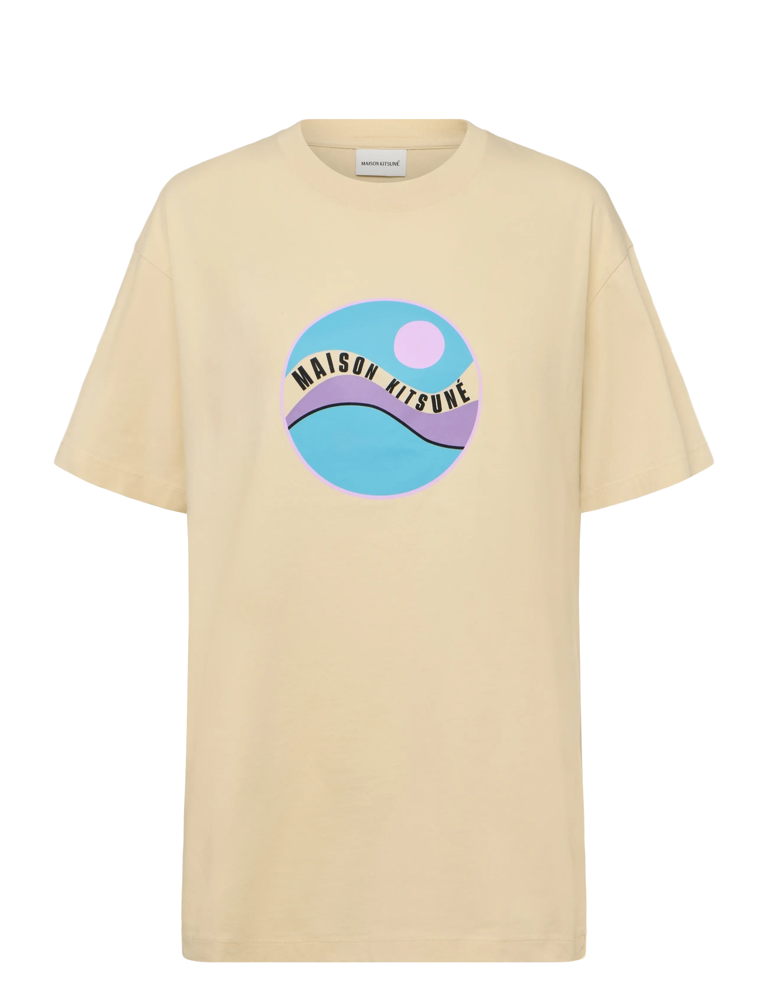 Maison Kitsune POP WAVE RELAXED TEE-SHIRT - Visa allt - PAPER / cream
