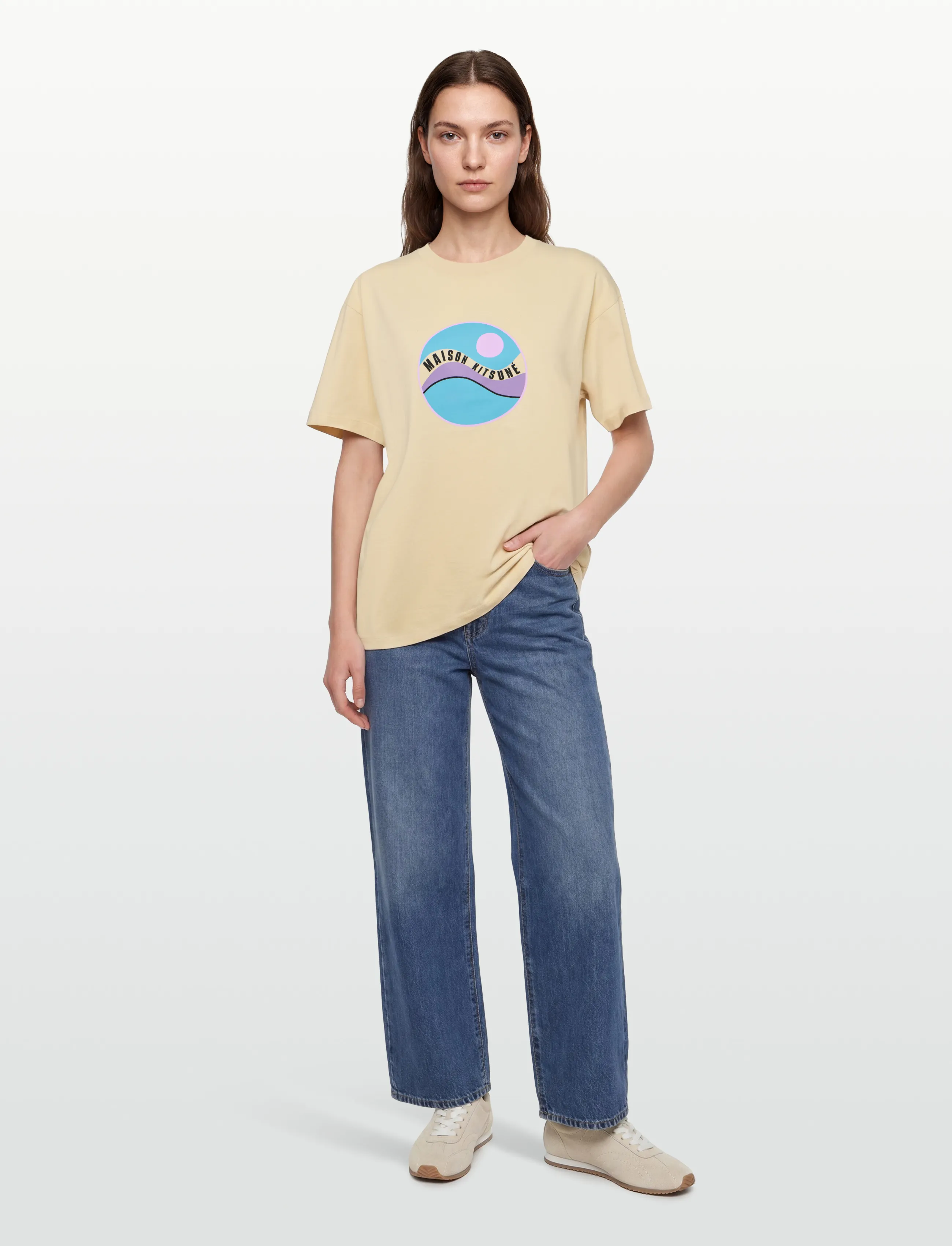 Maison Kitsune - POP WAVE RELAXED TEE-SHIRT - t-shirts - paper - 0