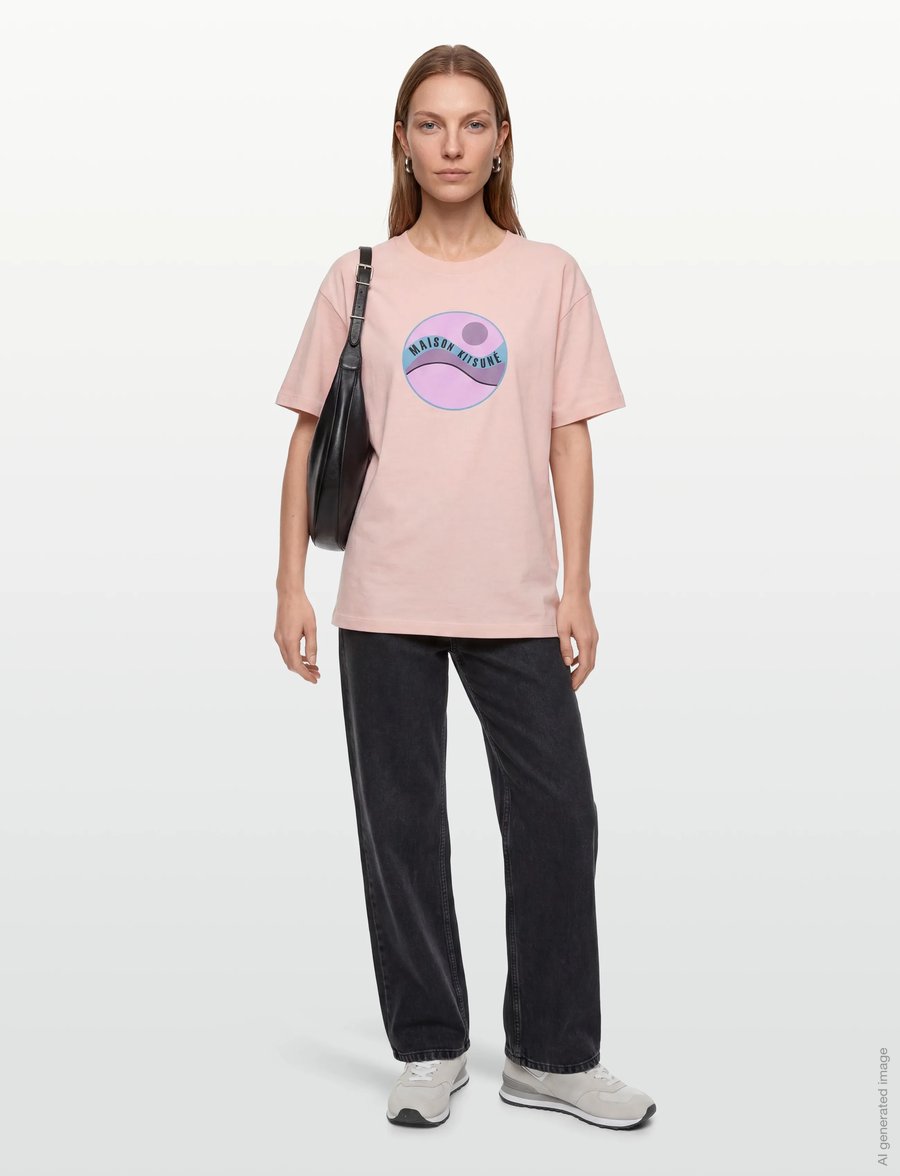 Maison Kitsune - POP WAVE RELAXED TEE-SHIRT - t-shirts - milkshake - 0
