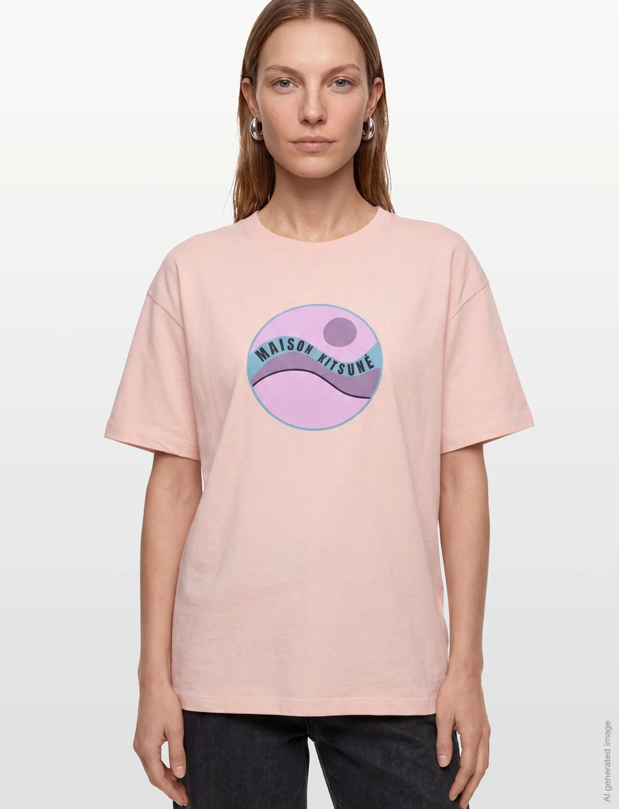 Maison Kitsune - POP WAVE RELAXED TEE-SHIRT - t-shirts - milkshake - 3