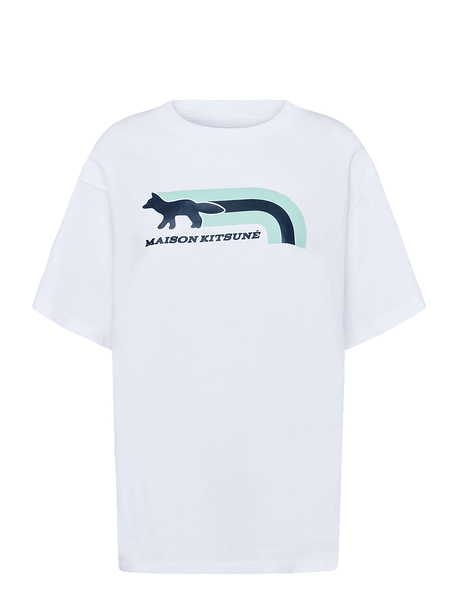 Maison Kitsune - FLASH FOX RELAXED TEE-SHIRT - t-shirts - white - 1