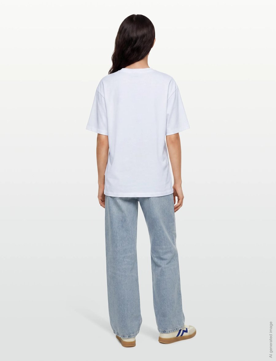 Maison Kitsune - FLASH FOX RELAXED TEE-SHIRT - t-shirts - white - 4