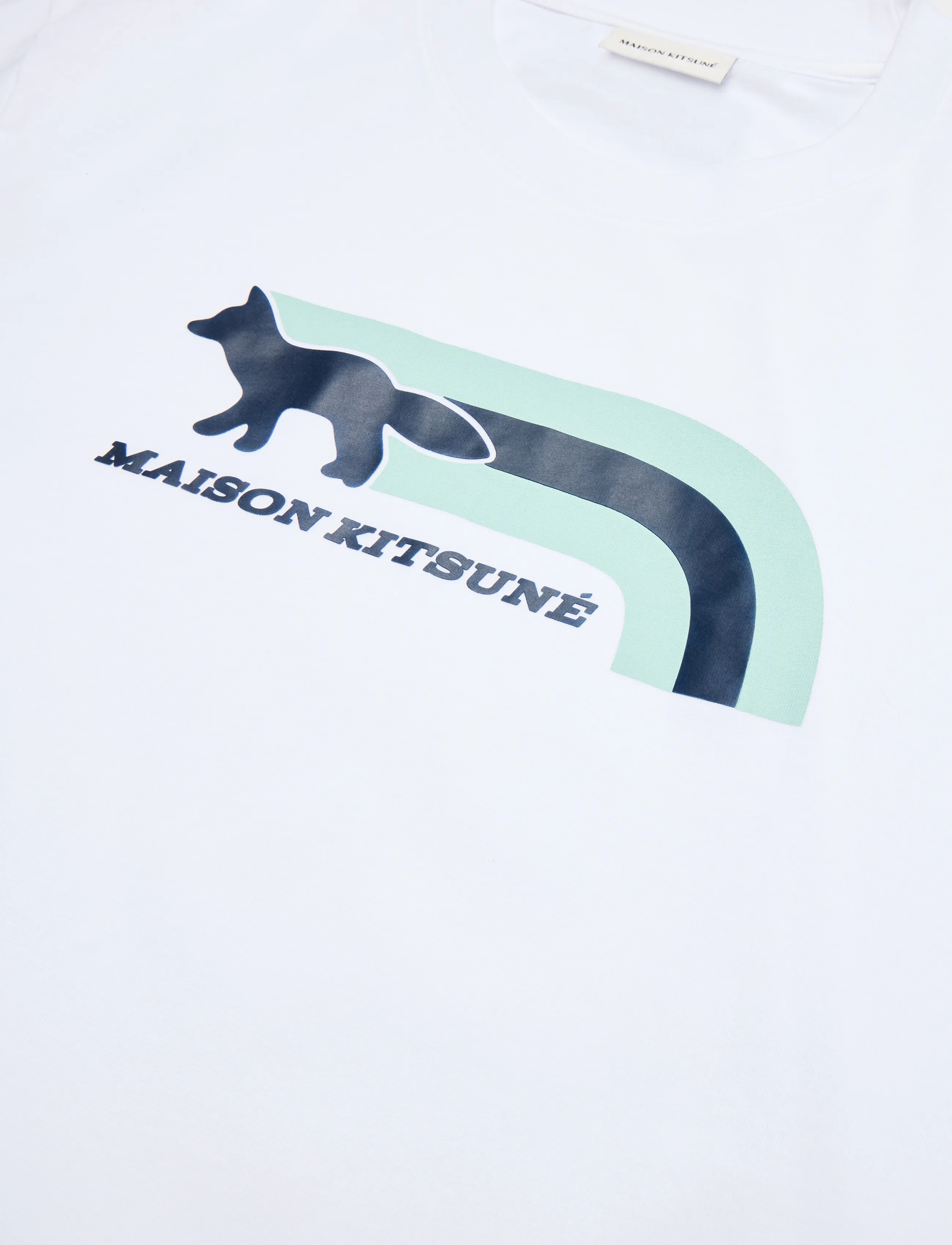 Maison Kitsune - FLASH FOX RELAXED TEE-SHIRT - white - 5