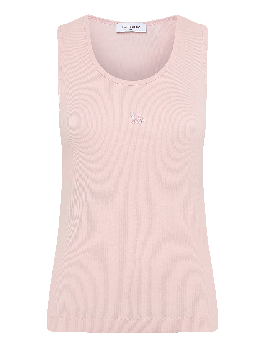Maison Kitsune - BABY FOX PATCH RIBBED TANK TOP - Ärmellose tops - rosewater - 1