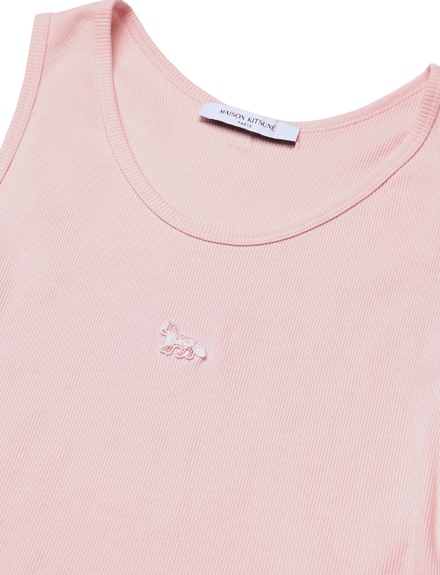 Maison Kitsune - BABY FOX PATCH RIBBED TANK TOP - Ärmellose tops - rosewater - 5
