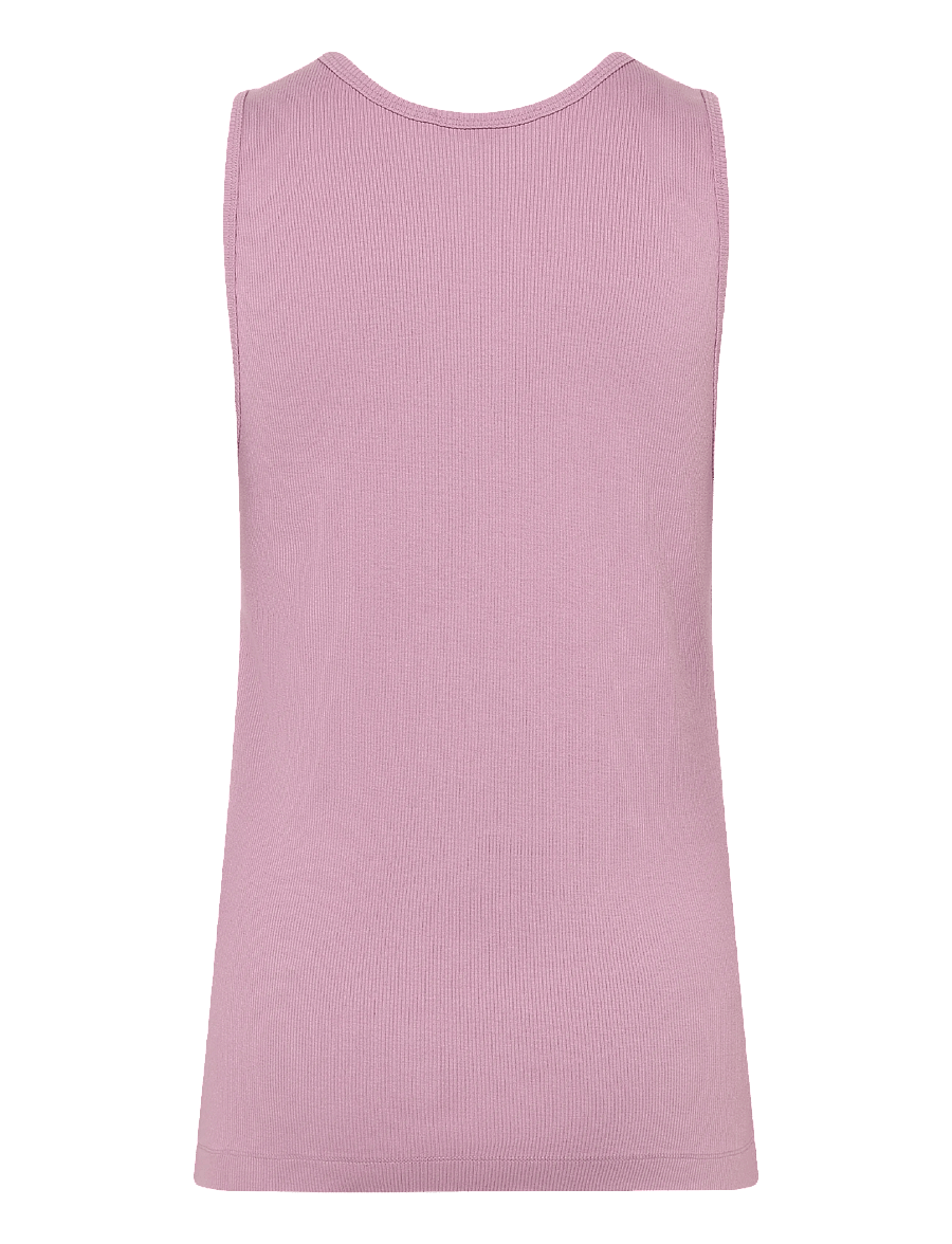 Maison Kitsune - BABY FOX PATCH RIBBED TANK TOP - varrukateta topid - blossom - 1