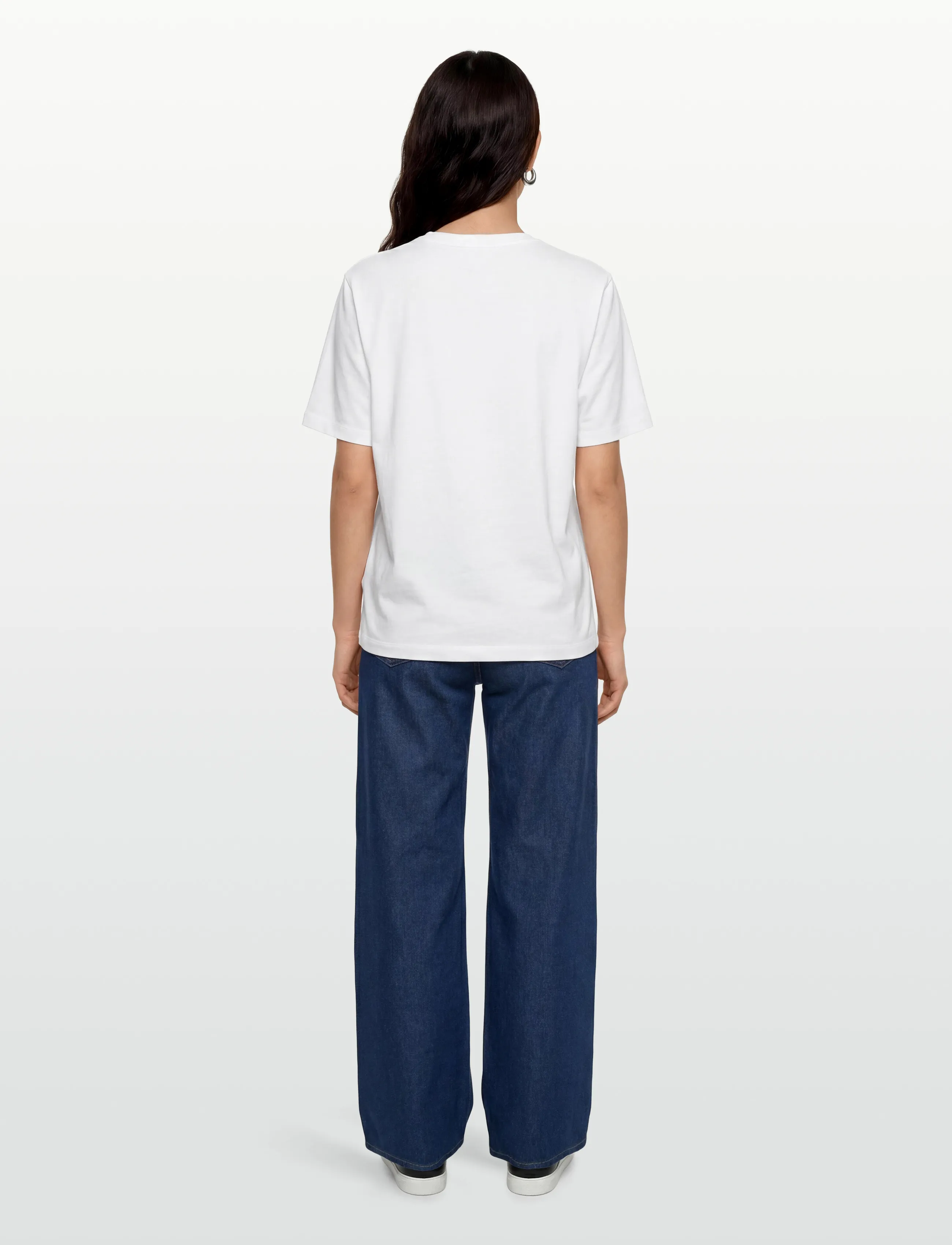 Maison Kitsune - MAISON KITSUNE HANDWRITING COMFORT TEE-SHIRT - t-shirts - white/black - 4