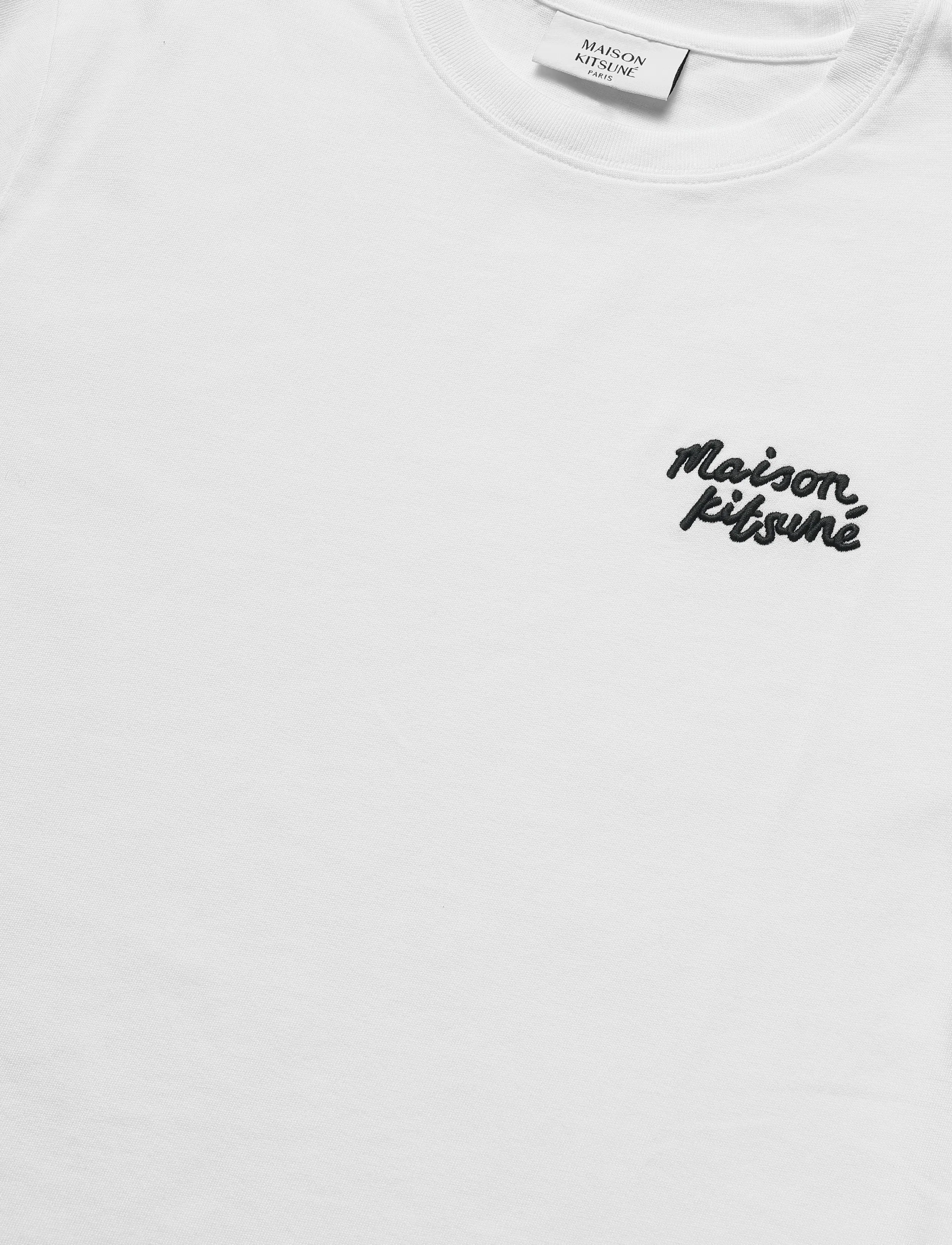 Maison Kitsune - MAISON KITSUNE HANDWRITING COMFORT TEE-SHIRT - white/black - 2