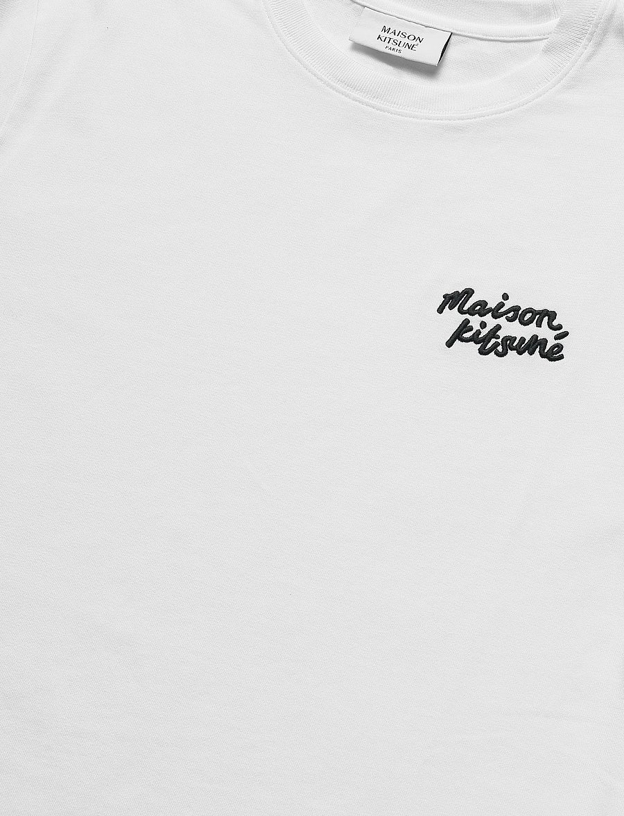 Maison Kitsune - MAISON KITSUNE HANDWRITING COMFORT TEE-SHIRT - t-shirts - white/black - 2