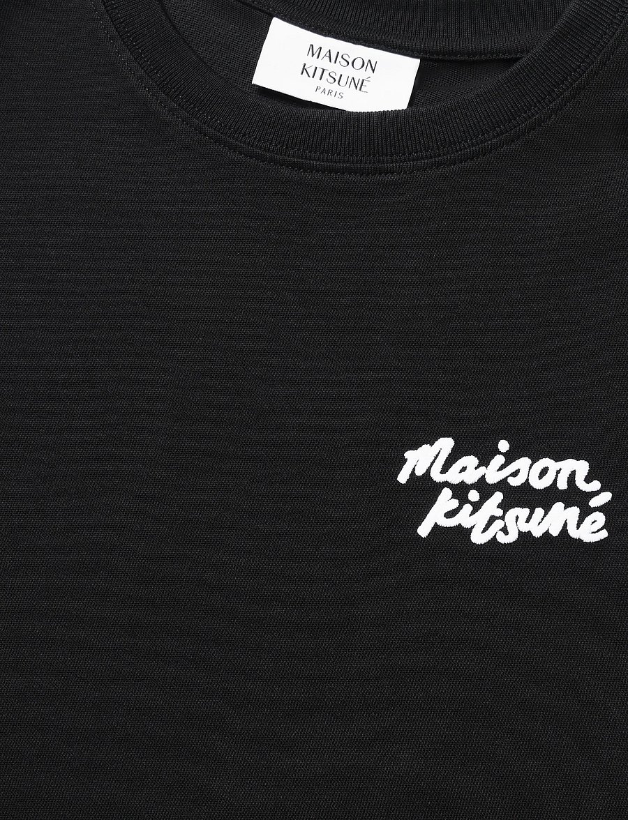 Maison Kitsune - MAISON KITSUNE HANDWRITING COMFORT TEE-SHIRT - t-shirts - black/white - 2