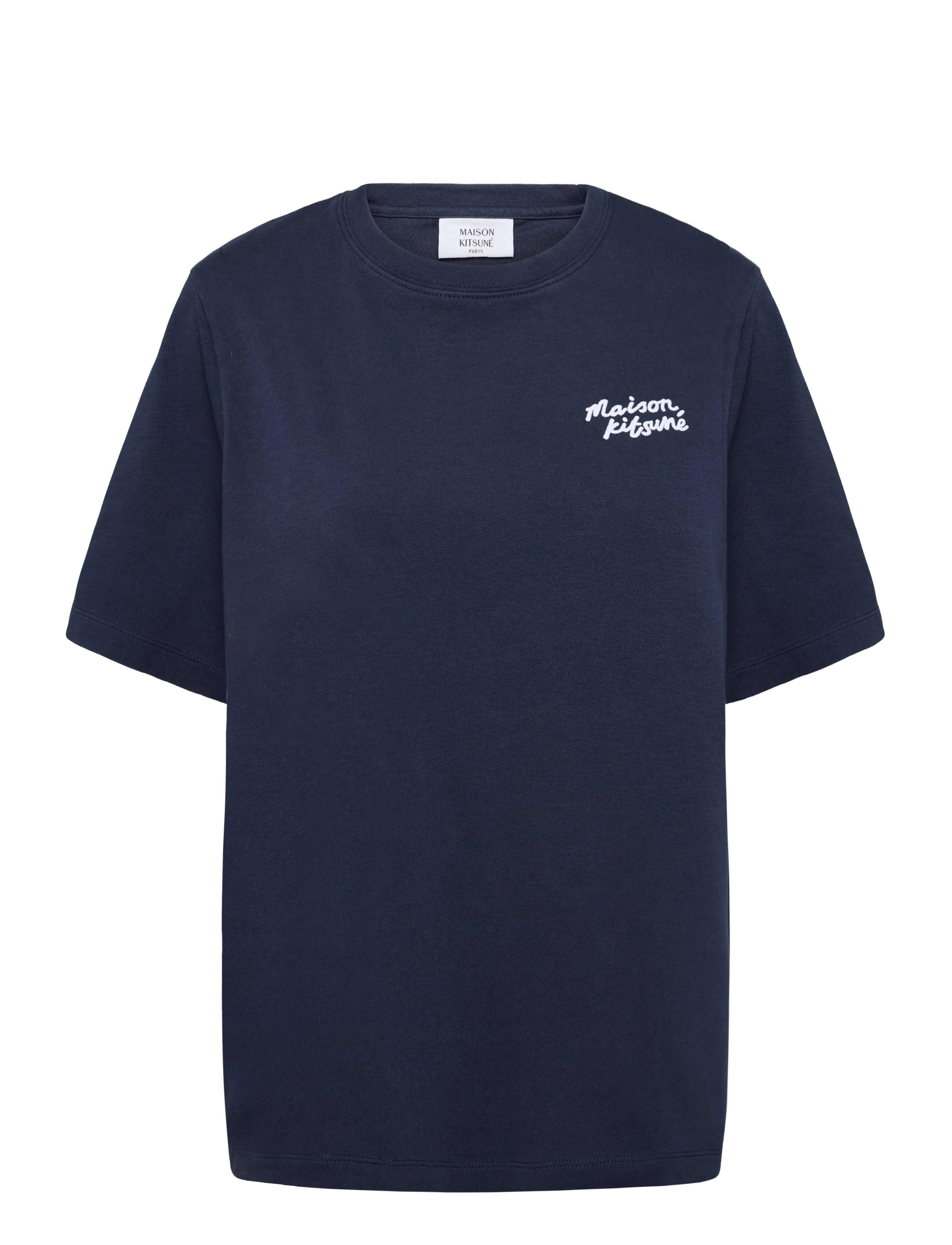 Maison Kitsune MAISON KITSUNE HANDWRITING COMFORT TEE-SHIRT - Kleidung - INK BLUE / navy