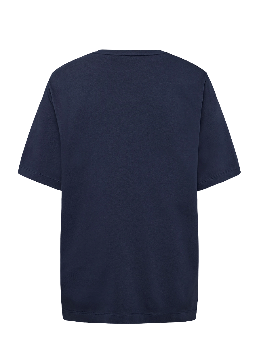 Maison Kitsune - MAISON KITSUNE HANDWRITING COMFORT TEE-SHIRT - t-shirts - ink blue - 2