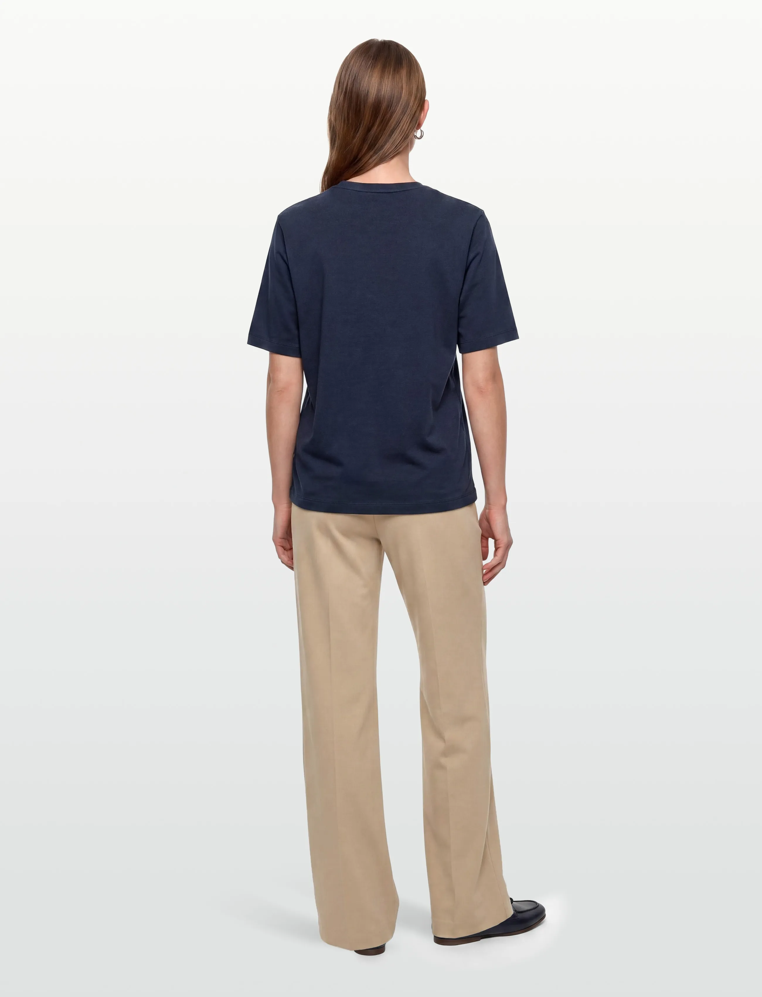Maison Kitsune - MAISON KITSUNE HANDWRITING COMFORT TEE-SHIRT - t-shirts - ink blue - 4