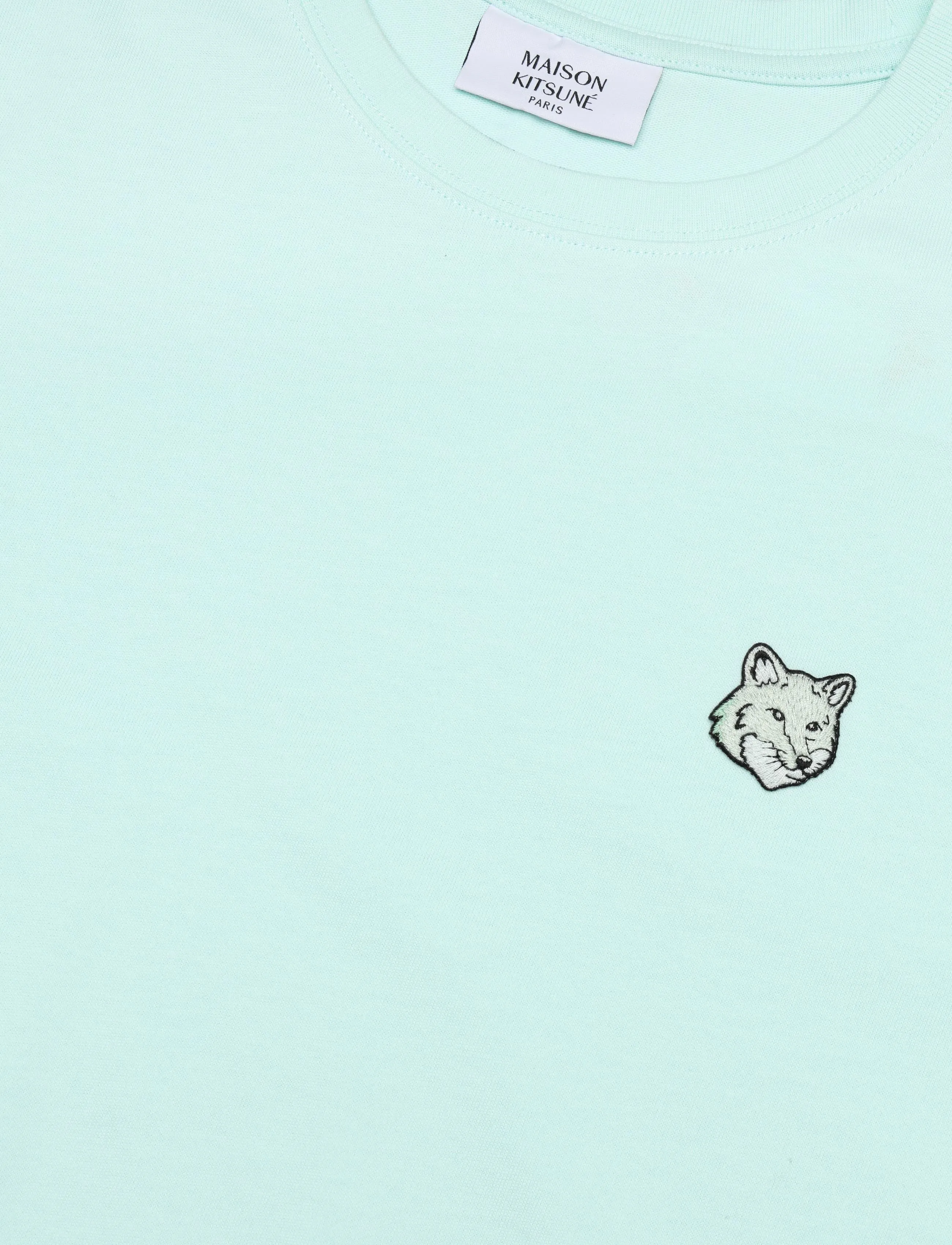 Maison Kitsune - BOLD FOX HEAD PATCH COMFORT TEE SHIRT - peppermint - 2