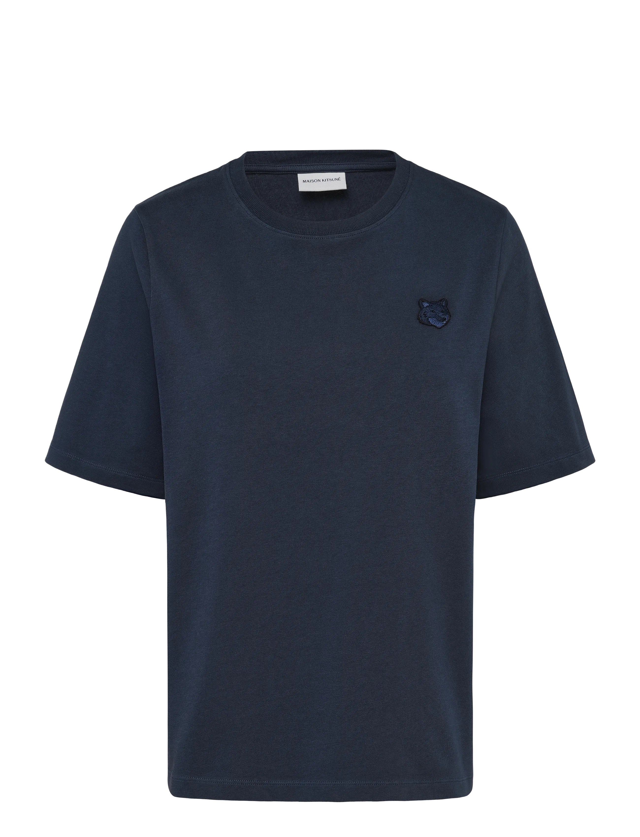 Maison Kitsune BOLD FOX HEAD PATCH COMFORT TEE SHIRT - T-shirts - INK BLUE / navy
